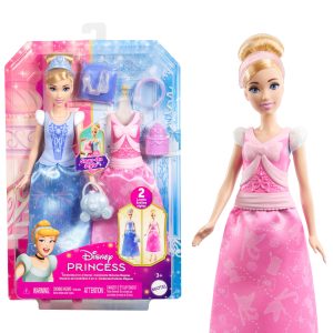 Princesses Disney Poupée Mode Histoires de Cendrillon2-en-1