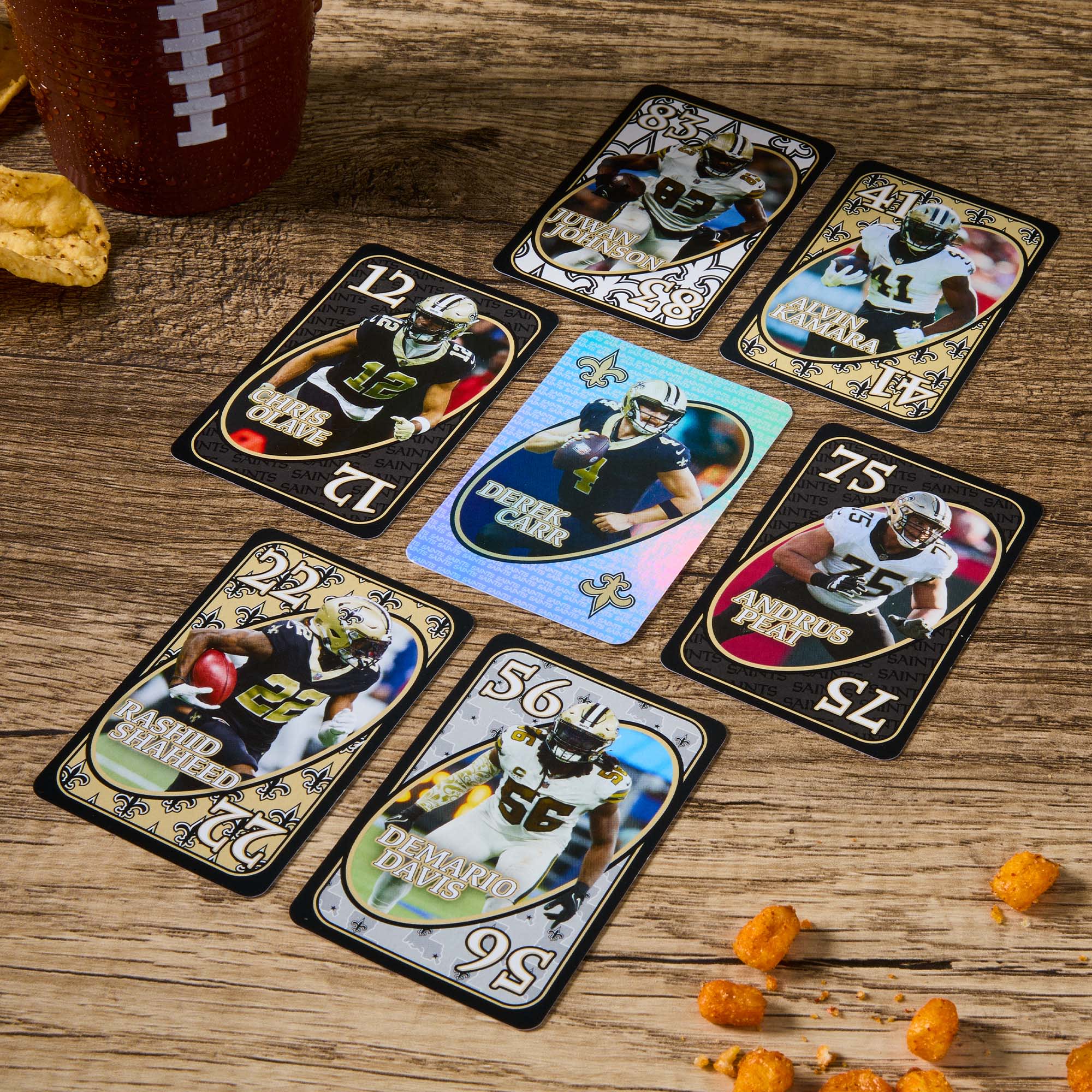 UNO Fandom NFL New Orleans Saints Game Deck - Image 4