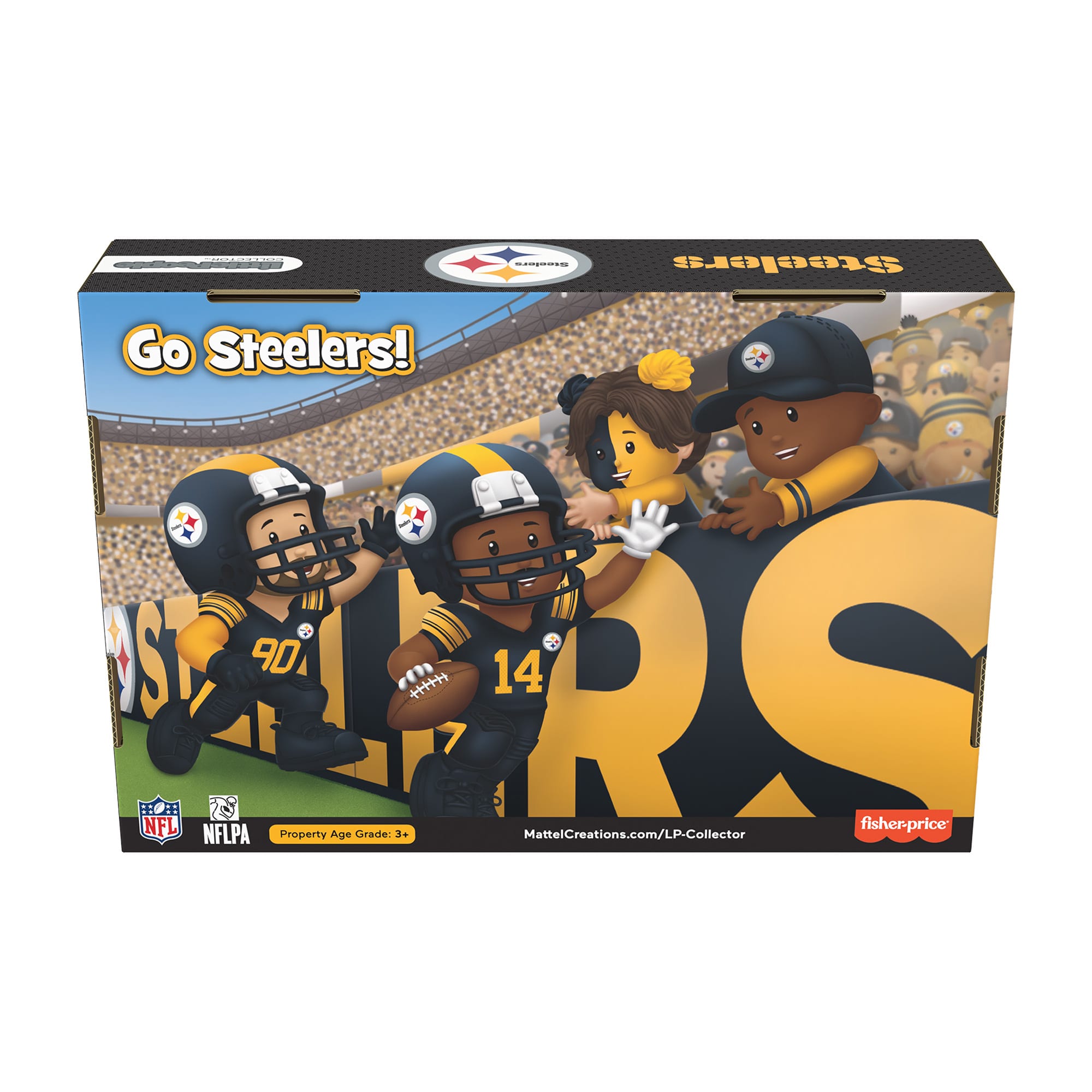 Little People Collector Pittsburgh Steelers Alternate Jersey Figure Set - Image 8