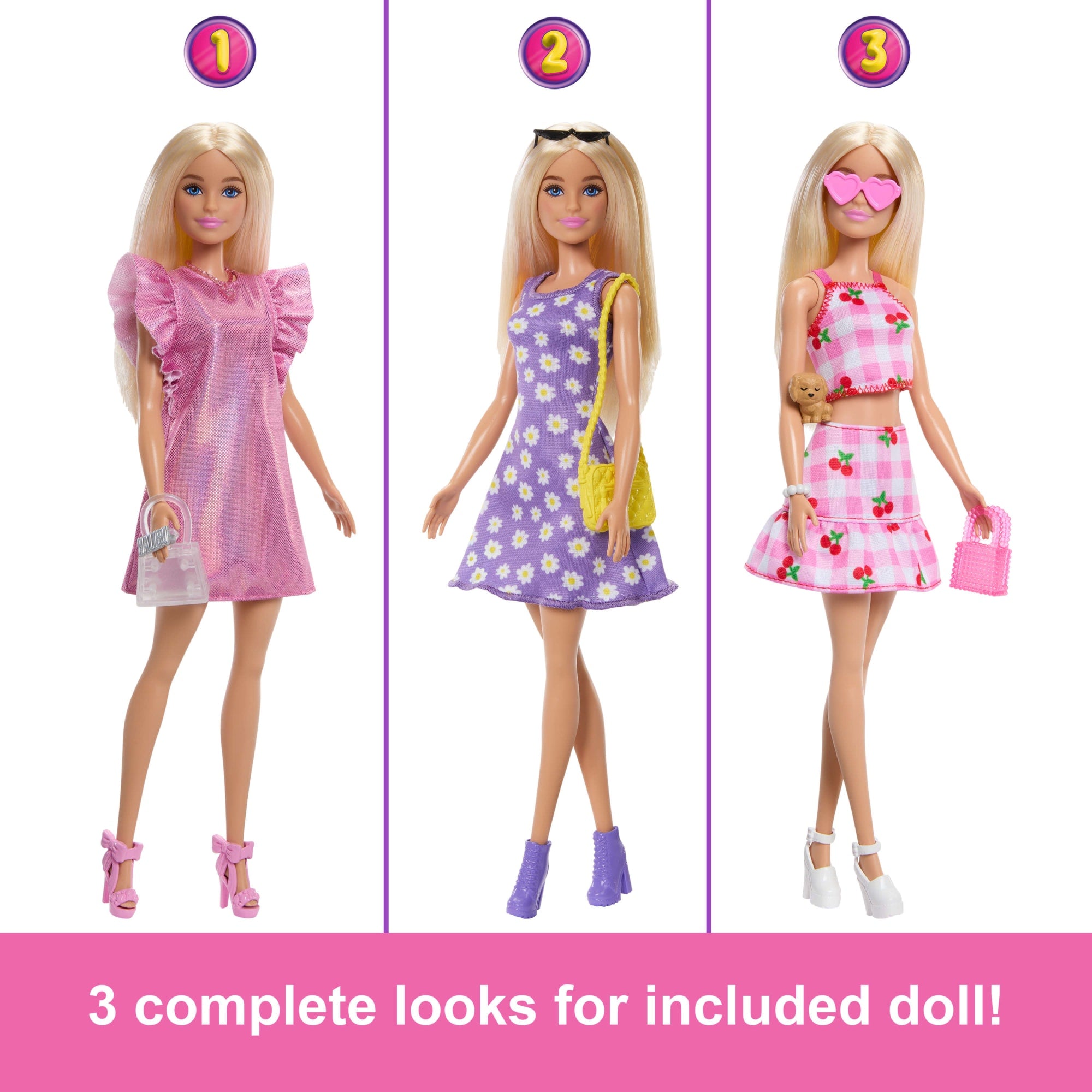 Barbie Dream Closet Toy Playset With Fashion Doll. CloThes. & Accessories. 3-Ft-Wide With 25+ Pieces - Image 5