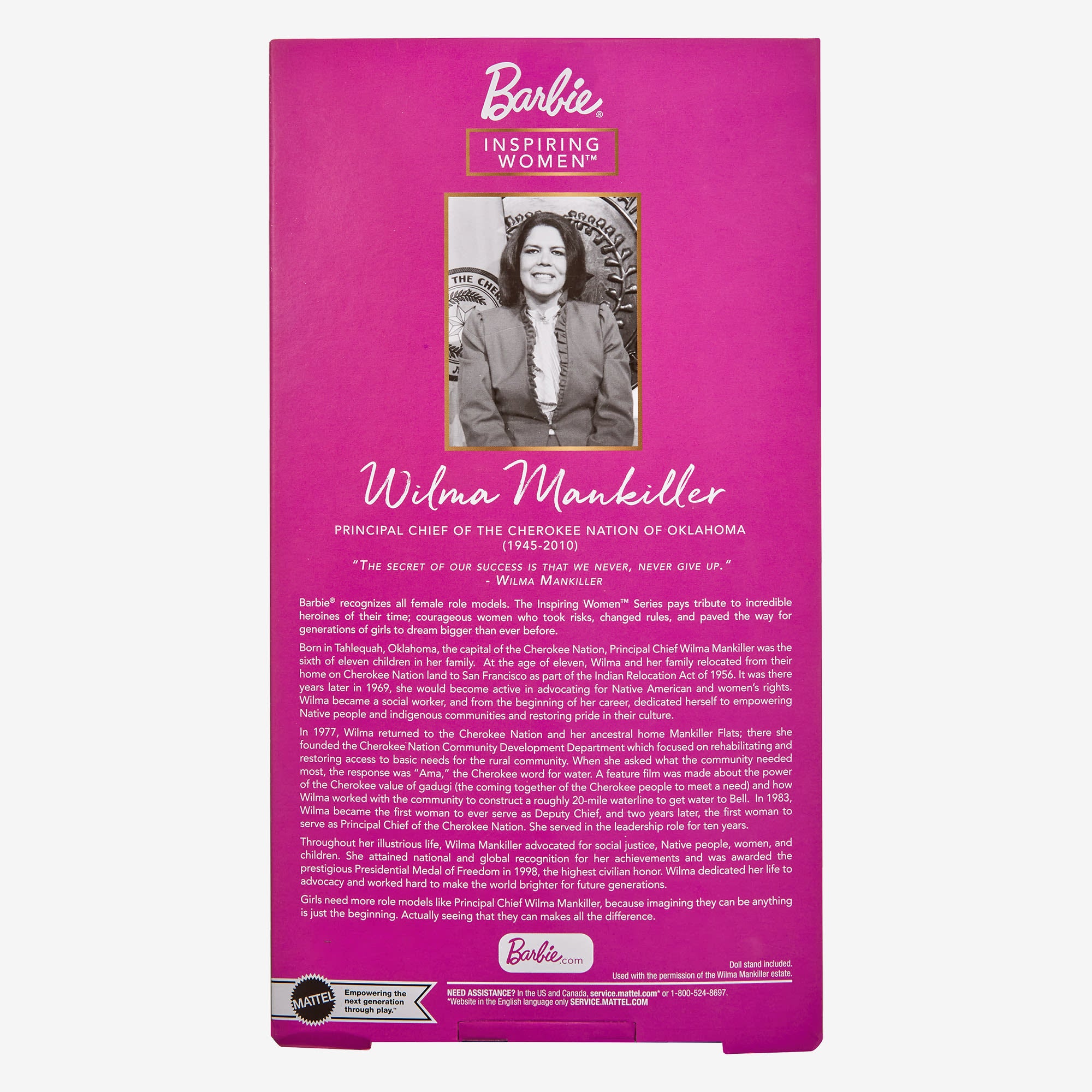 Barbie Inspiring Women Principal Chief Wilma Mankiller Doll - Image 17