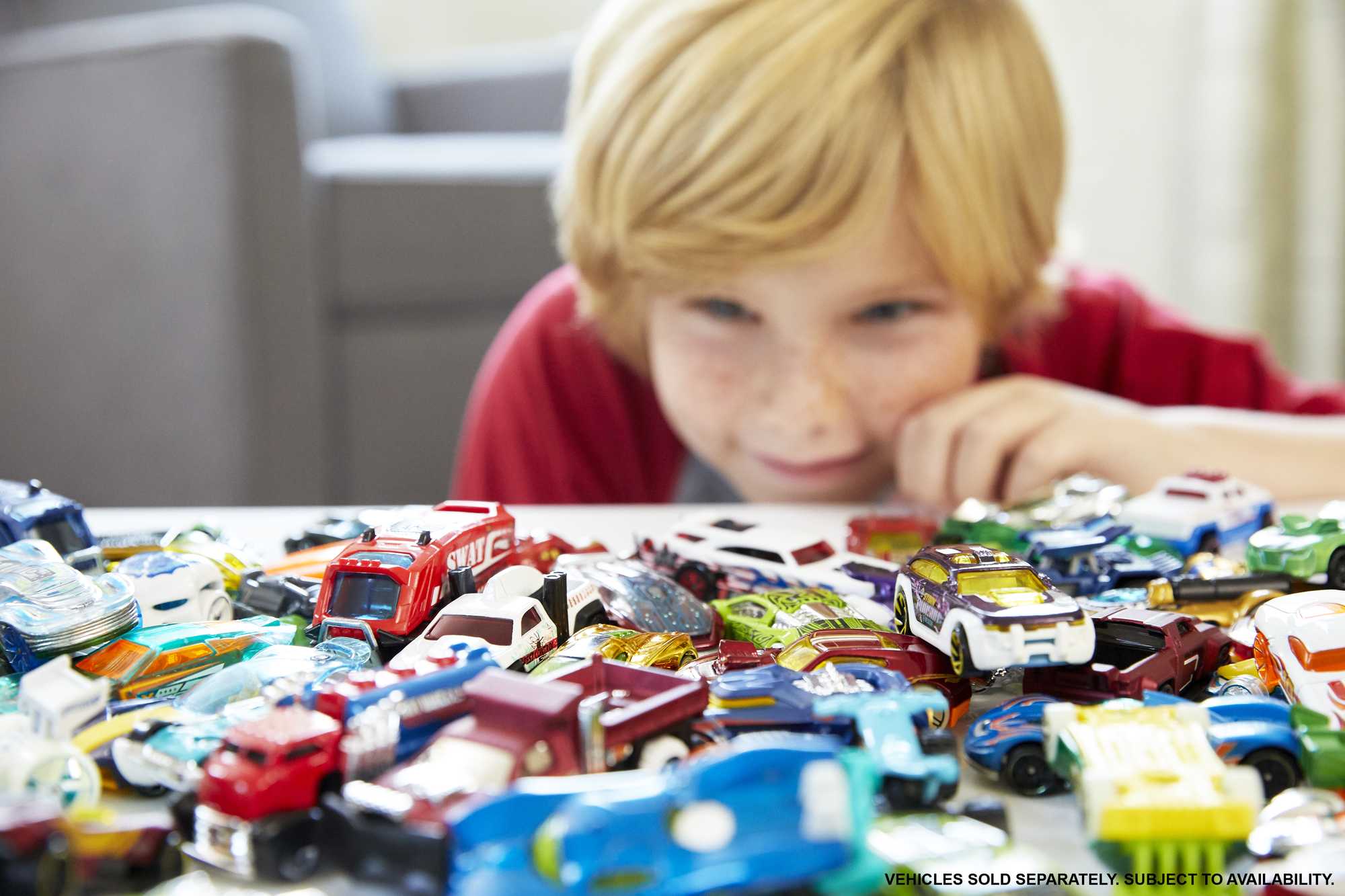 Hot Wheels Set Of 8 Basic Toy Cars & Trucks in 1:64 Scale including 1 Exclusive Car. Styles May Vary - Image 2