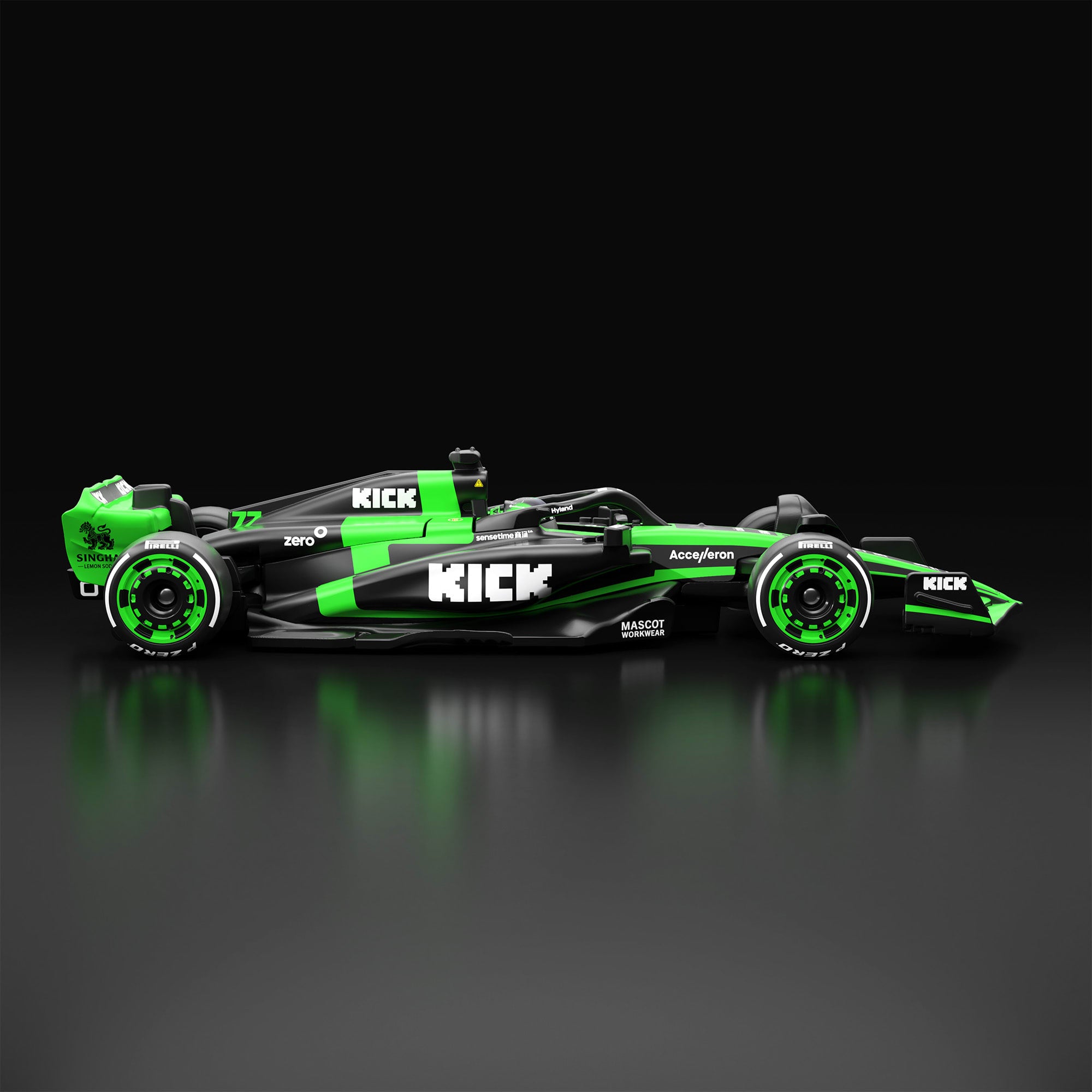 Hot Wheels F1 Series: 2024 Stake F1 Team KICK Sauber C44 Car #77 - Image 4