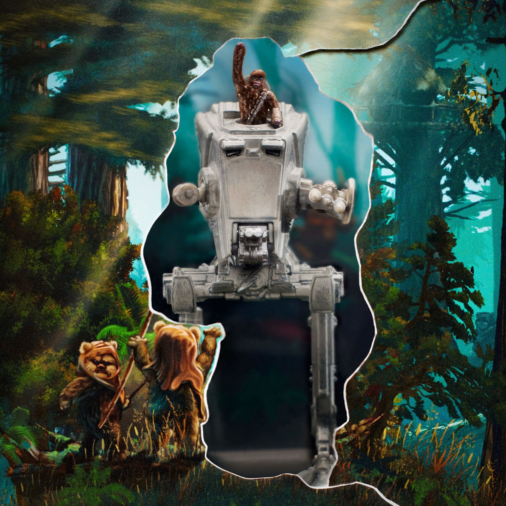 Star Wars Starships Select AT-ST With Chewbacca - Image 5