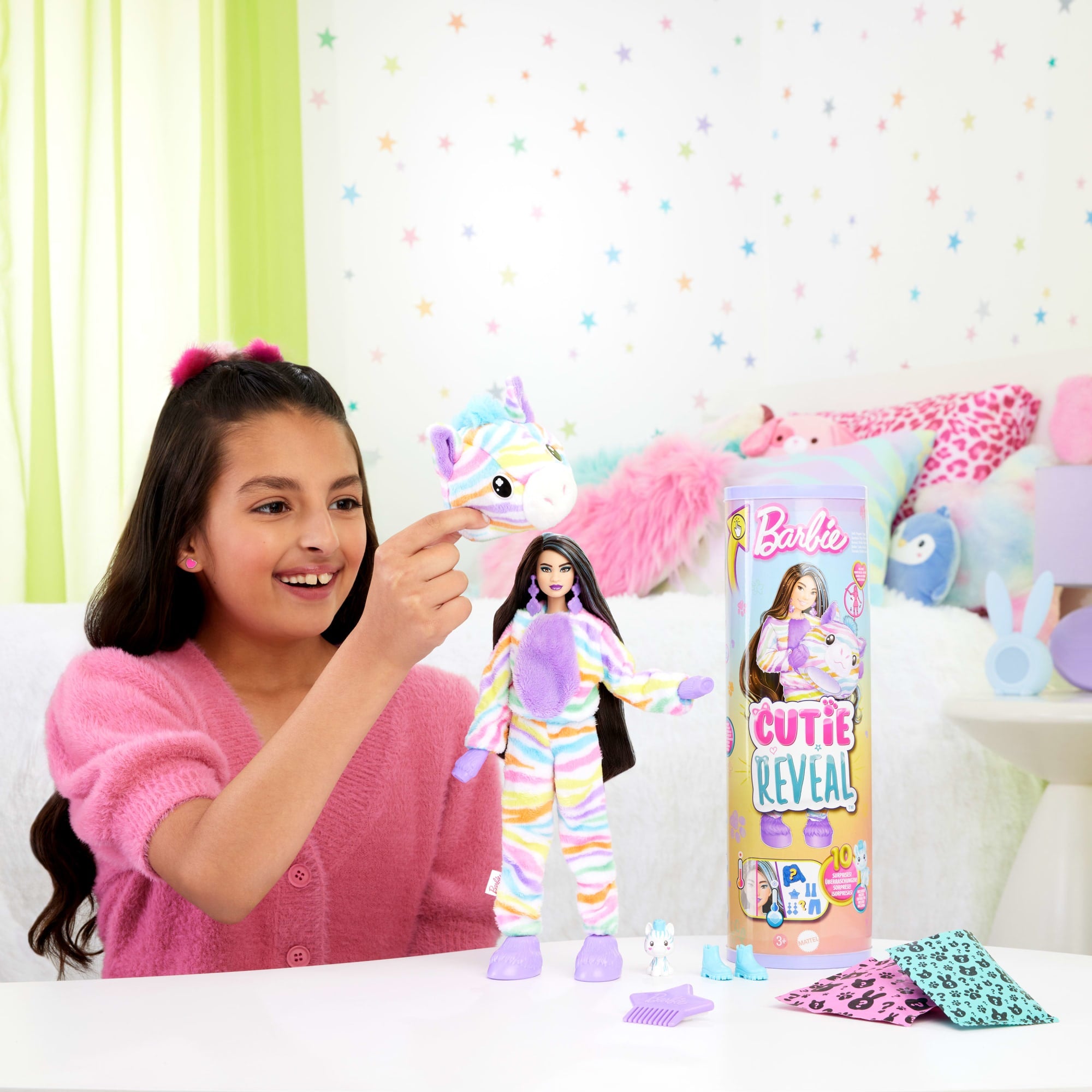 Barbie Cutie Reveal Zebra Doll & Accessories. Color Dream Series With 10 Surprises - Image 2