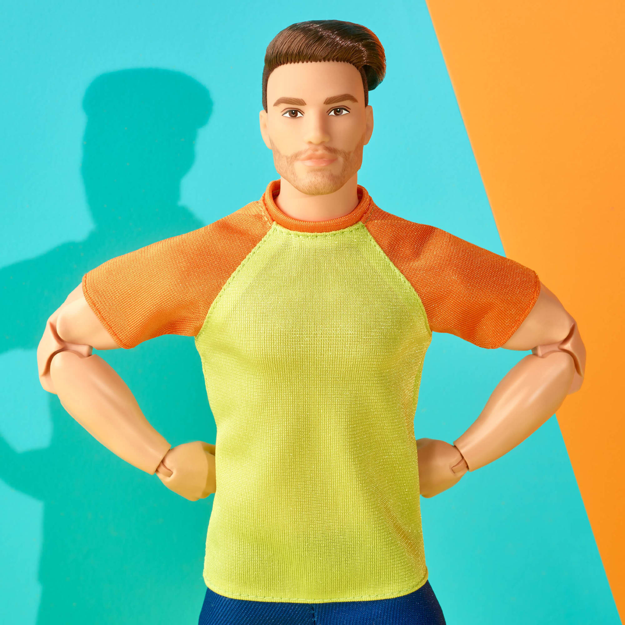 Barbie Looks Ken Doll (Buff Body. Curly Brunette Hair) - Image 11