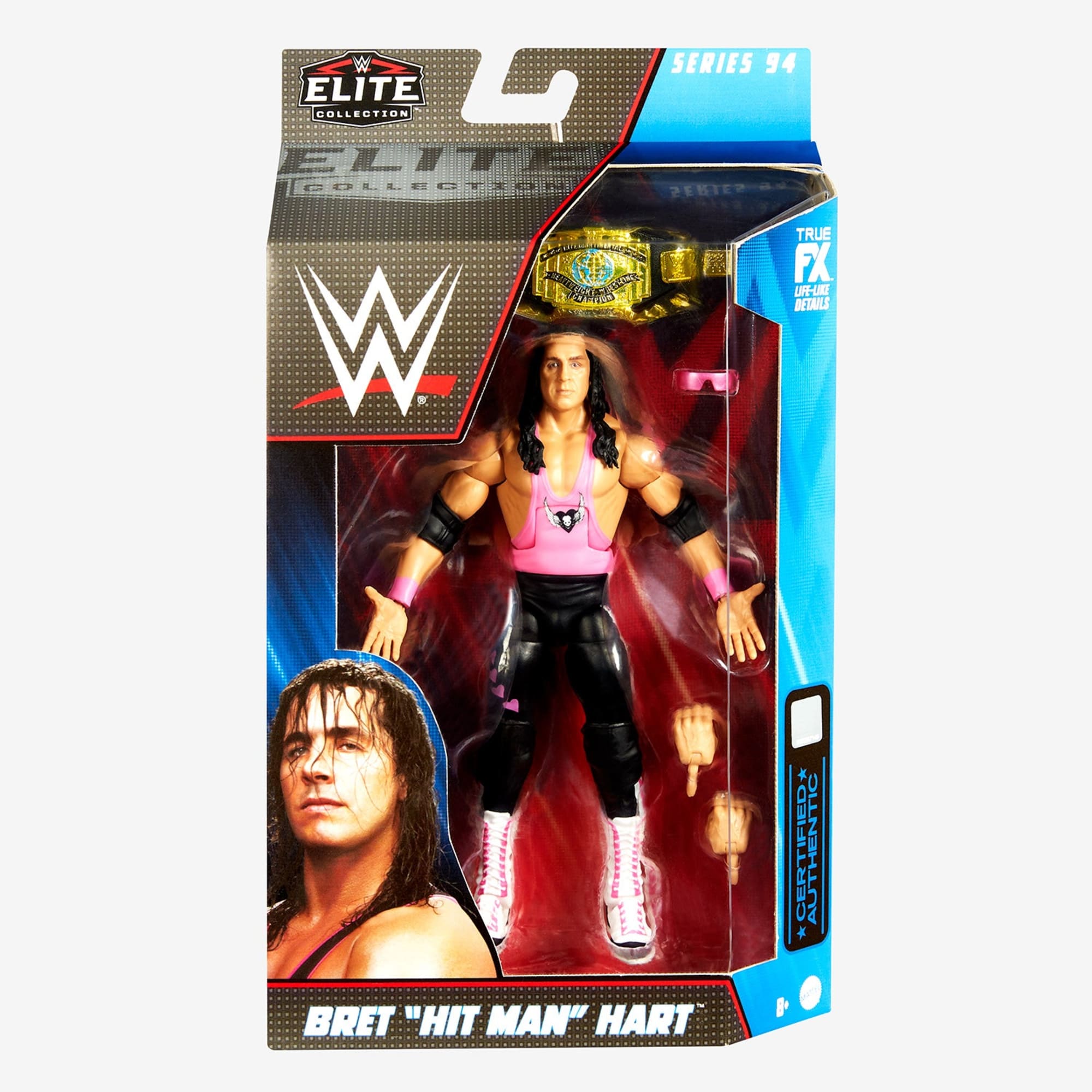 WWE Bret Hit Man Hart™ Elite Collection Action Figure - Image 6