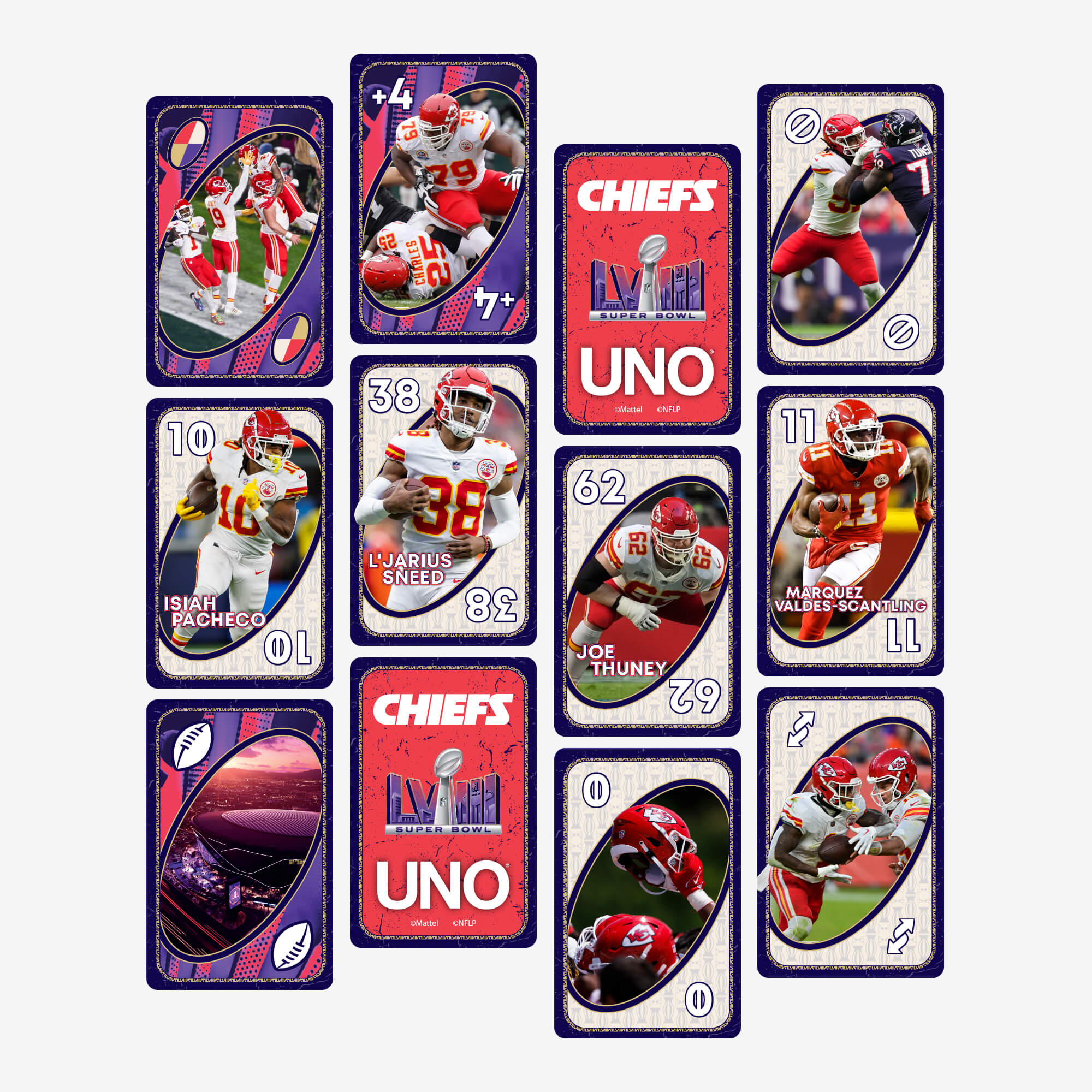 UNO LVIII Super Bowl Card Game - Image 3