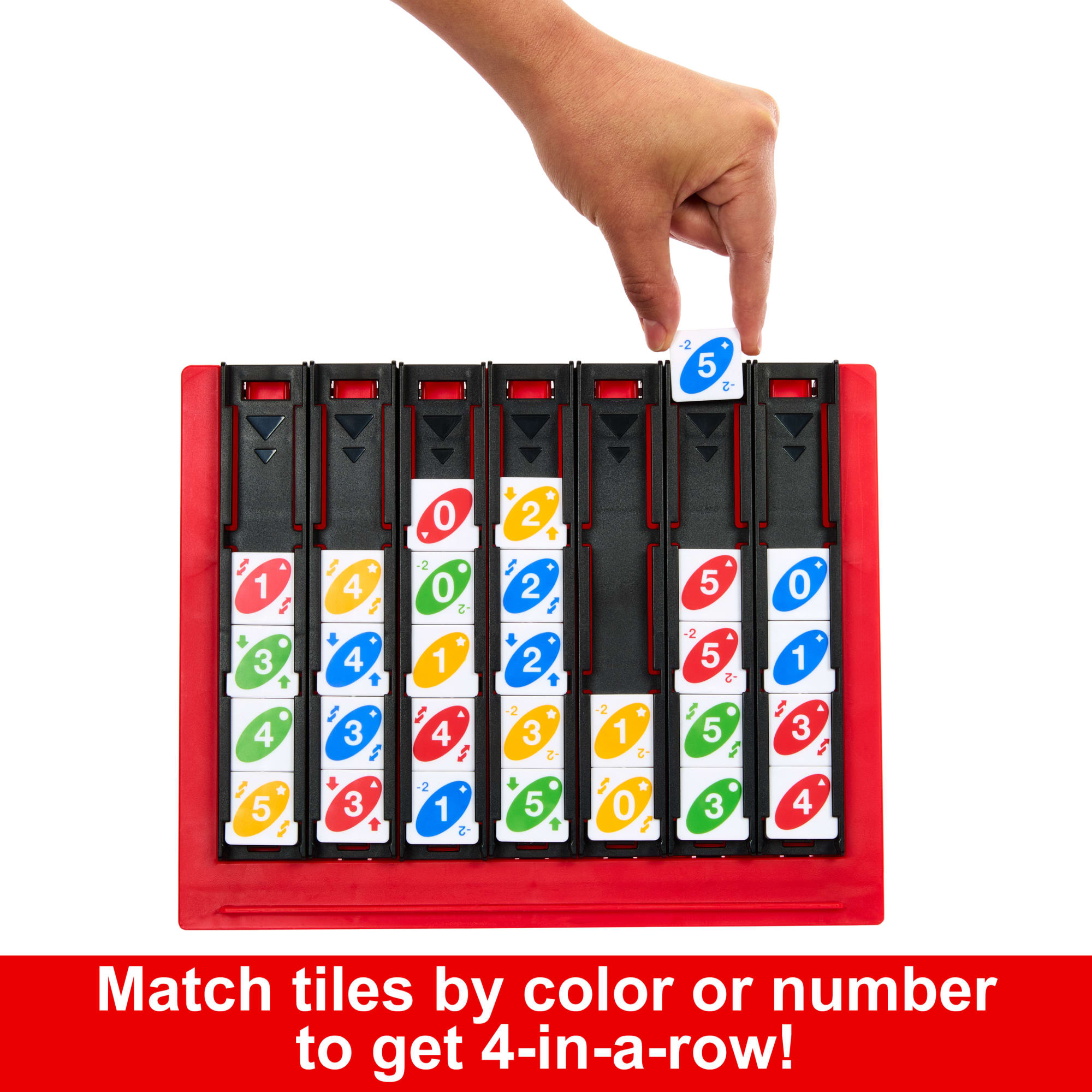 UNO Quatro Game For Adult. Family & Game Night. 2 To 4 Players. Ages 7 Years & Up - Image 3