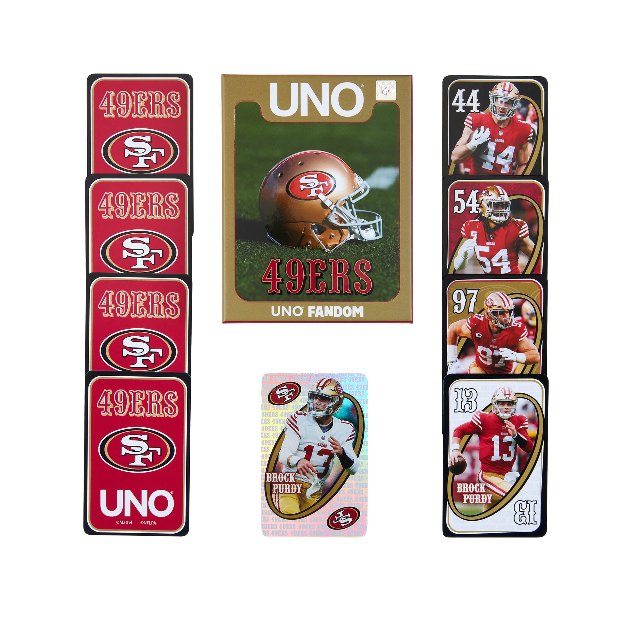 UNO Fandom NFL San Francisco 49ers Game Deck - Image 3