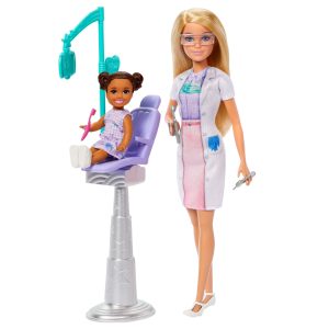 Barbie Dentist Doll With Blonde Fashion Doll. 1 Kid Doll. Medical Doctor Furniture & Accessories