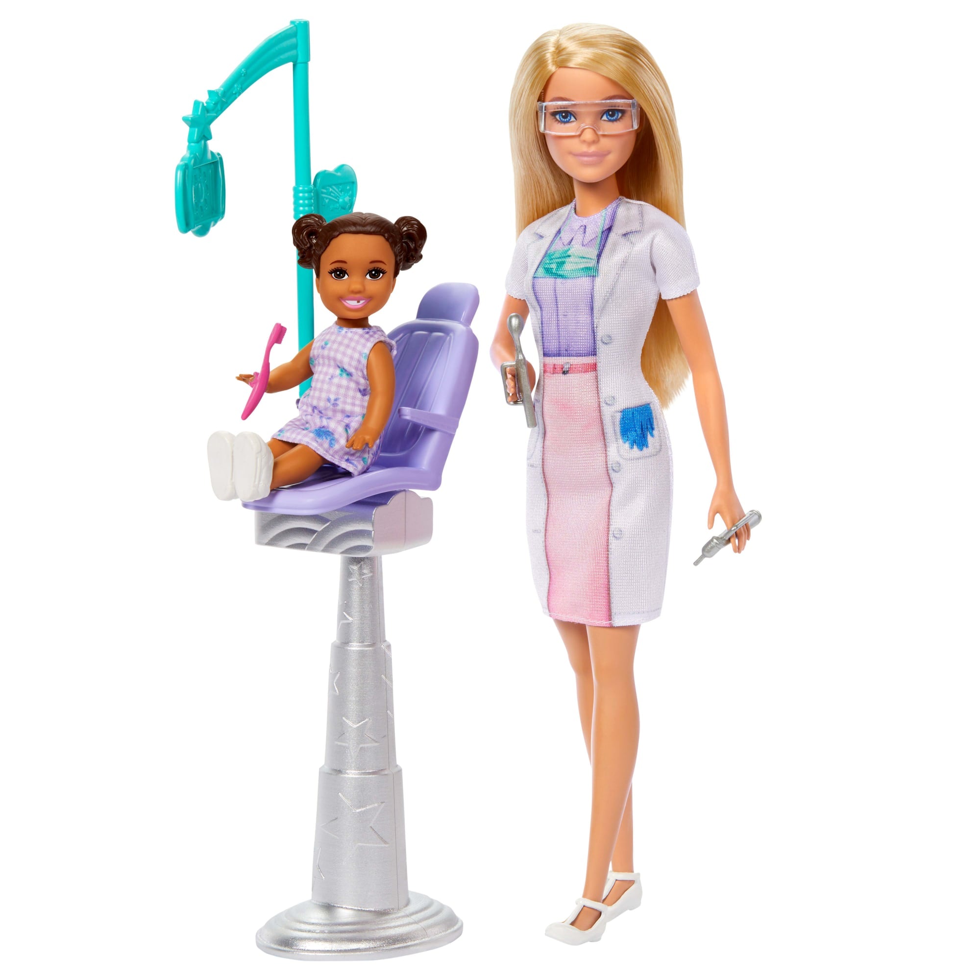 Barbie Dentist Doll With Blonde Fashion Doll. 1 Kid Doll. Medical Doctor Furniture & Accessories