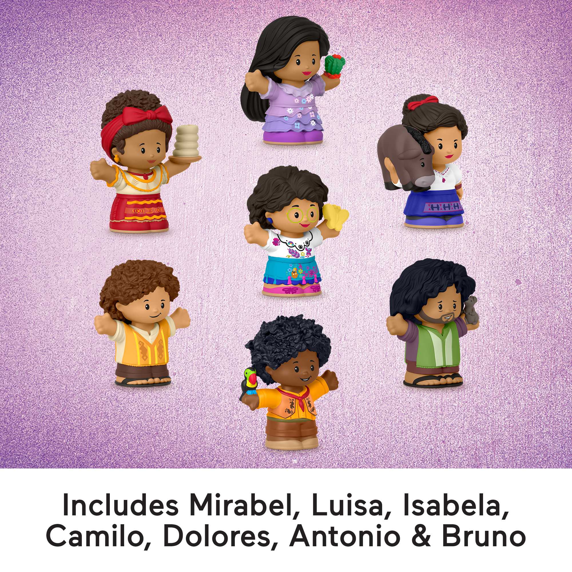 Disney Encanto Toys Set Of 7 Fisher-Price Little People Figures For Toddlers And Preschool Kids - Image 3