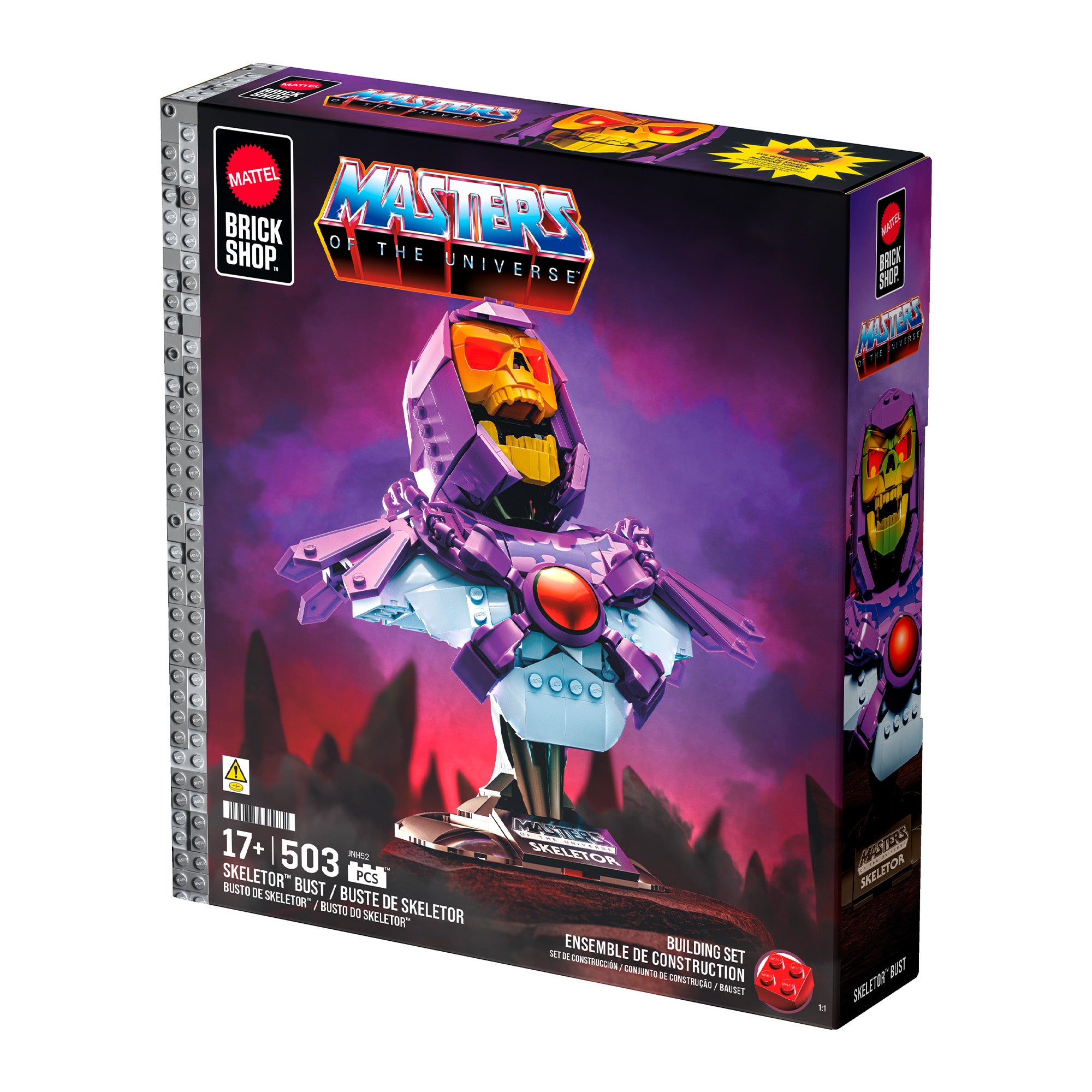 Mattel Brick Shop Masters of the Universe Buildable Skeletor Bust - Image 10