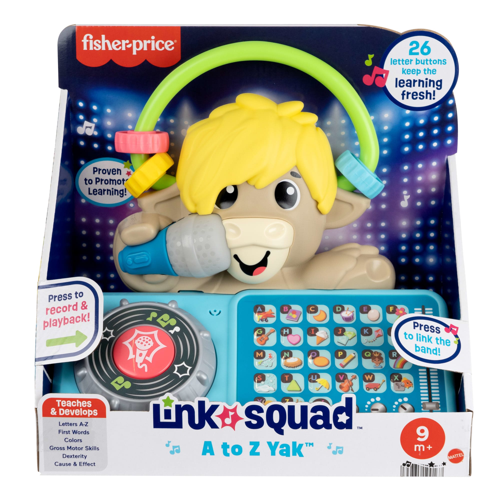 Fisher-Price Link Squad A To Z Yak Baby Learning Toy With Music & Lights - Image 6