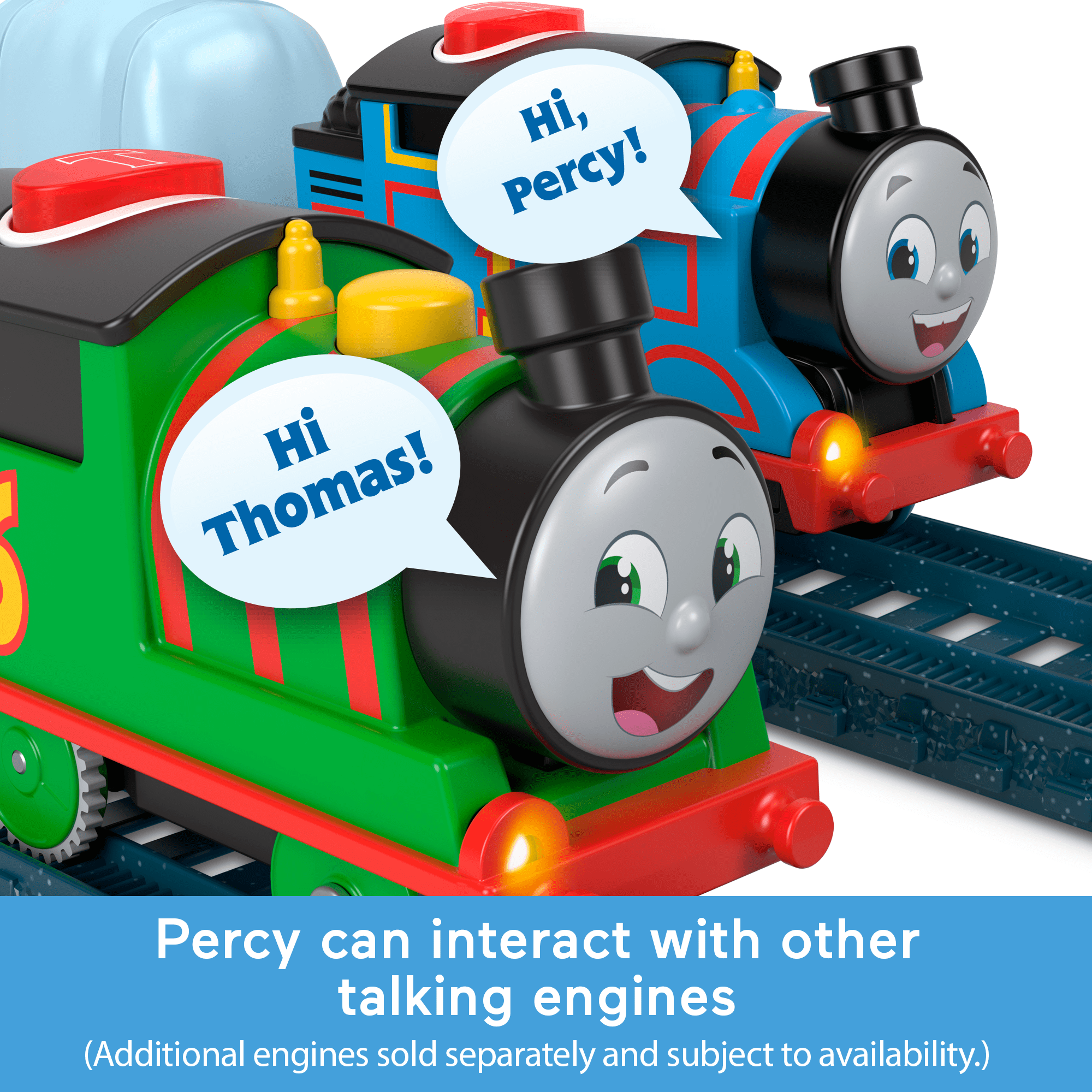 Thomas & Friends Talking Percy Toy Train. Motorized Engine With Phrases & Sounds - Image 3