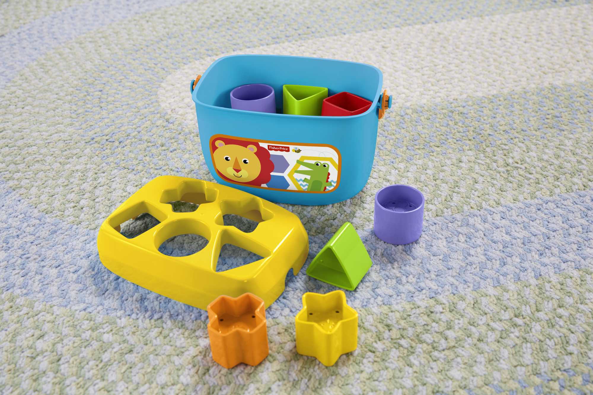 Fisher-Price Baby's First Blocks Shape-Sorting Toy. Set Of 10. For Infants 6+ Months - Image 3
