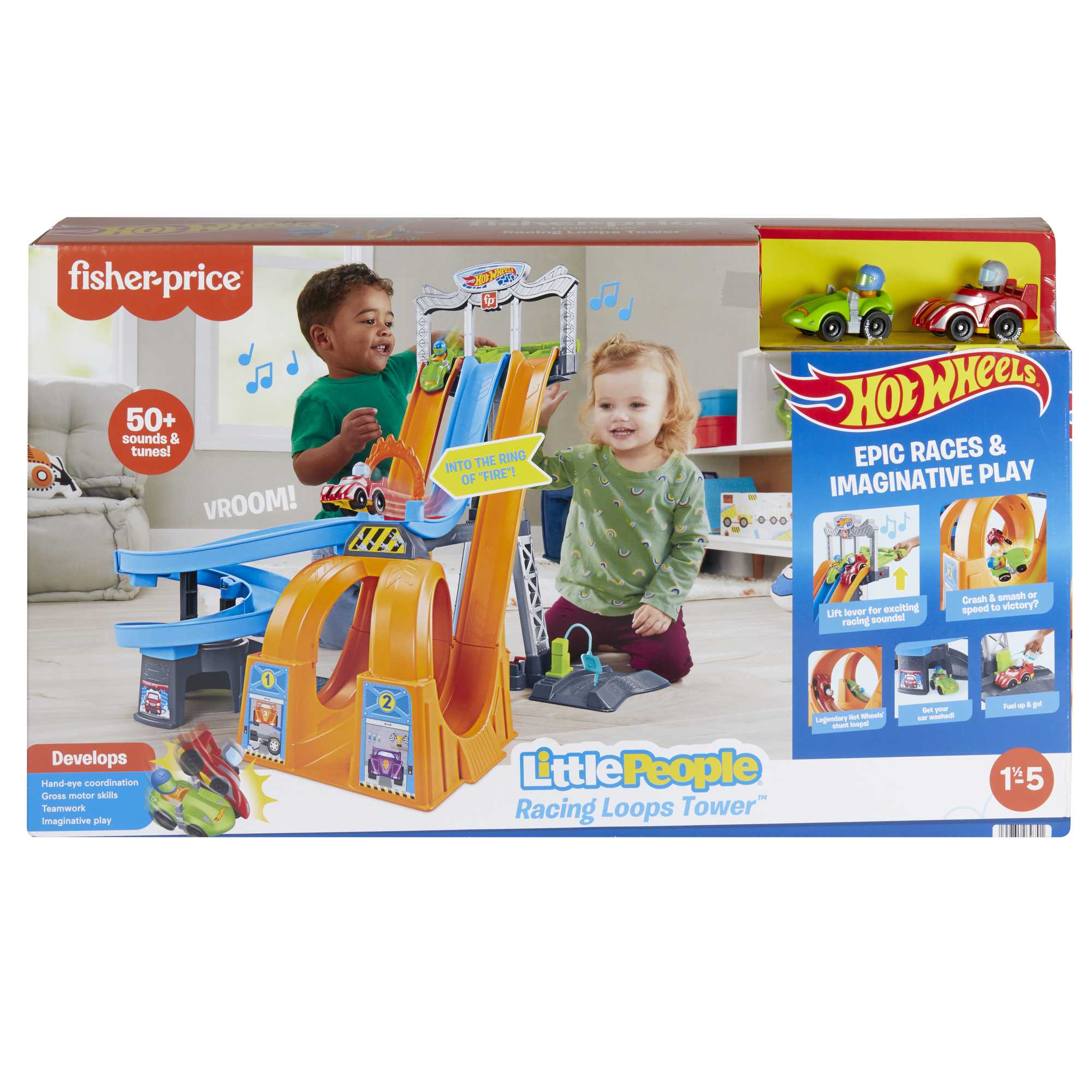 Little People Hot Wheels La Tour des Boucles de Course - Image 6