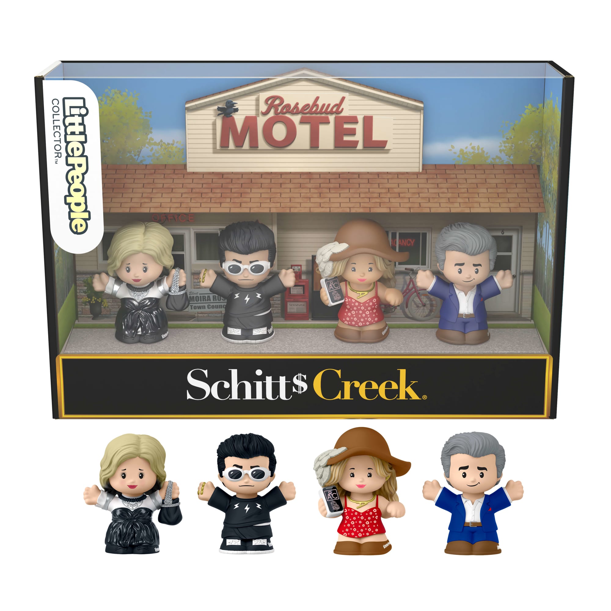 Little People Collector Schitt's Creek Special Edition Set in A Display Gift Box. 4 Figures