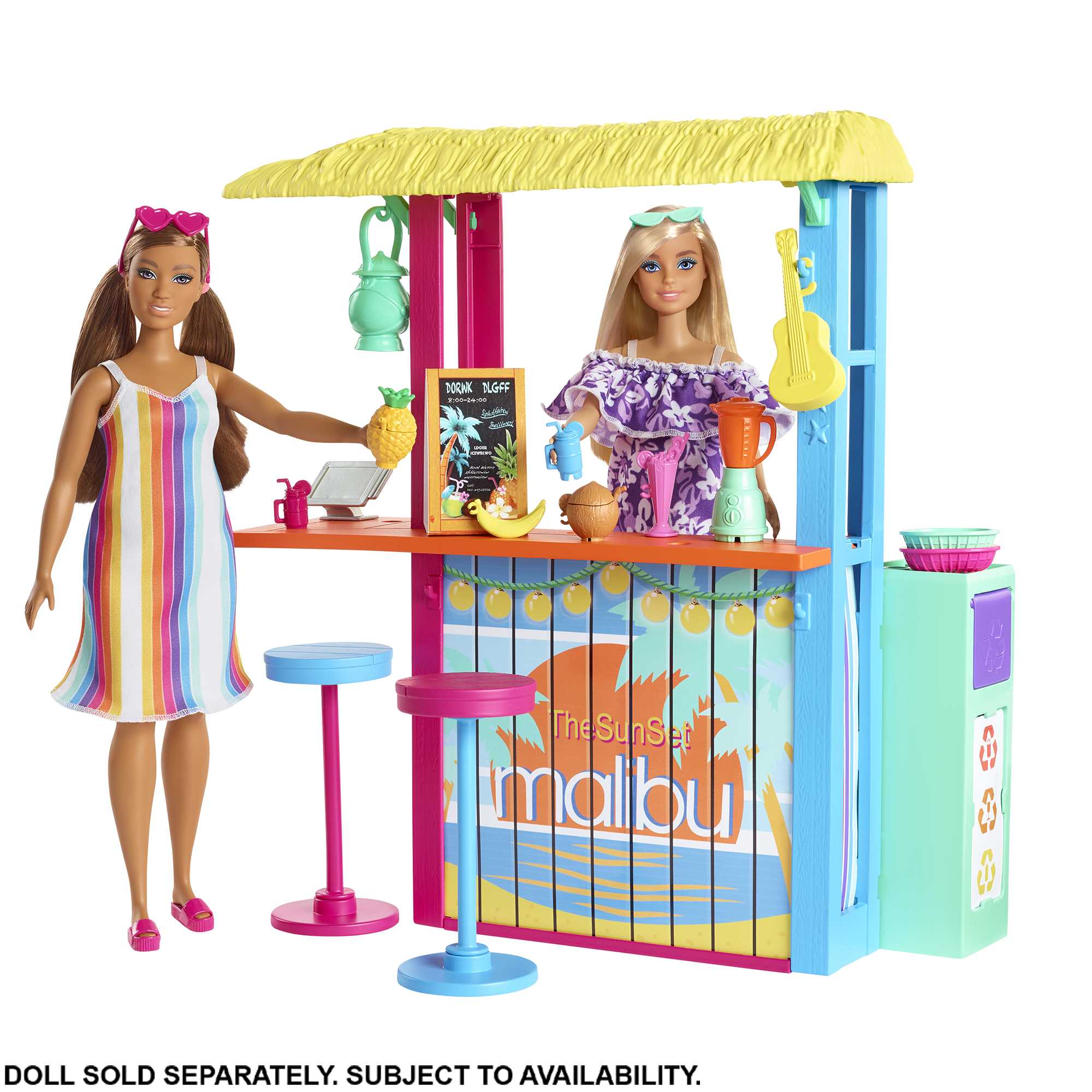 Barbie Loves The Ocean Beach Shack Playset. Made From Recycled Plastics - Image 3