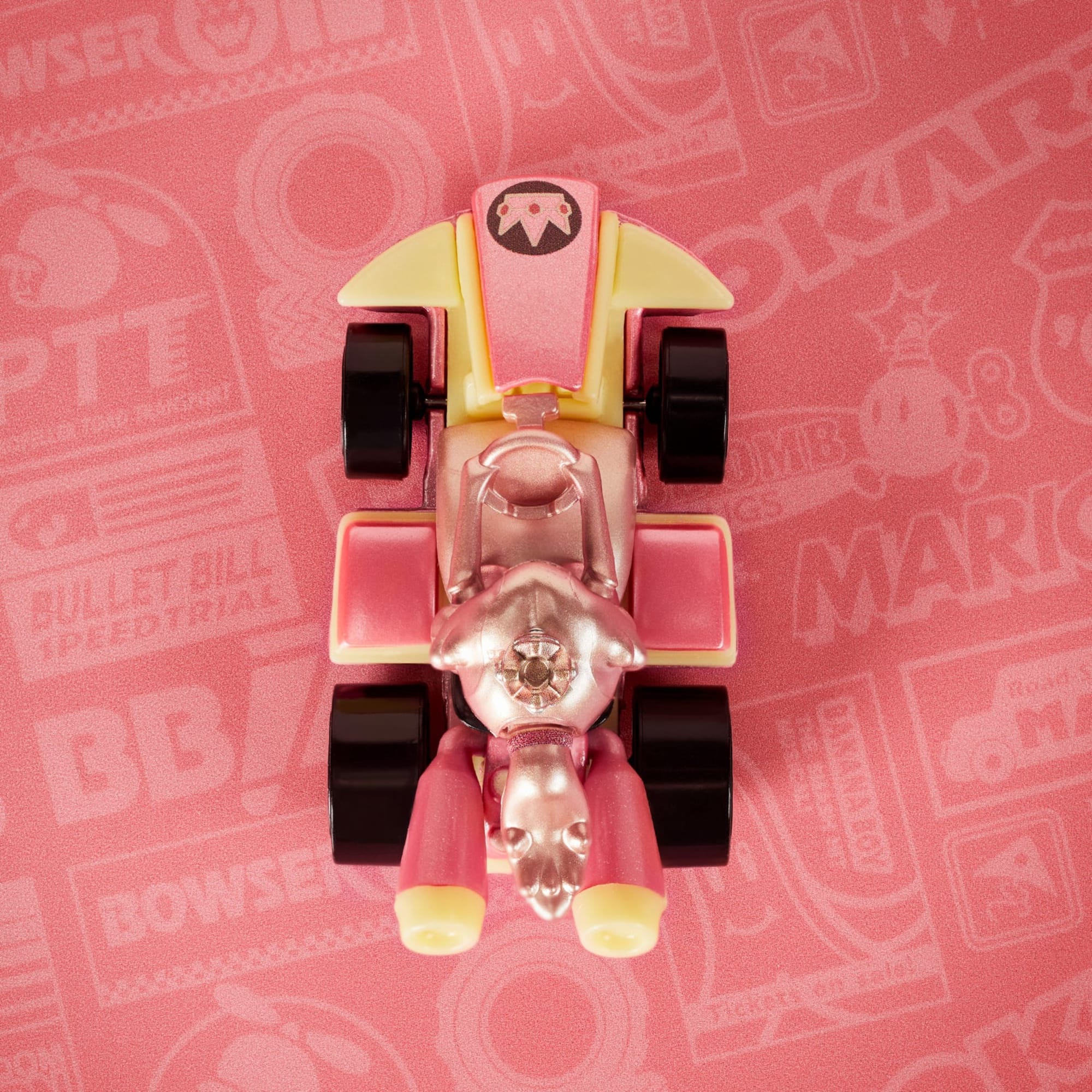 Hot Wheels Mario Kart Pink Gold Peach Collectible Vehicle - Image 6