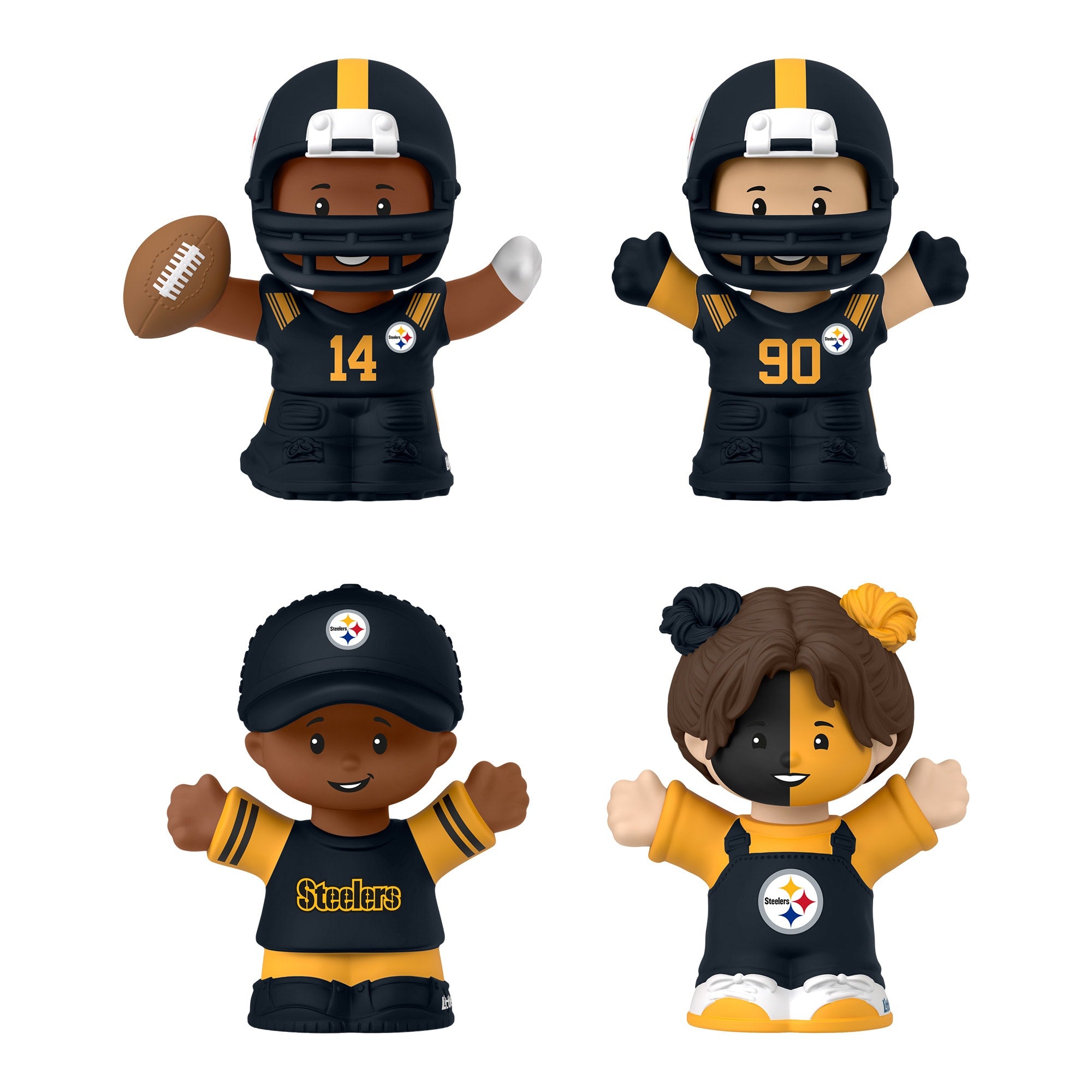 Little People Collector Pittsburgh Steelers Alternate Jersey Figure Set - Image 2