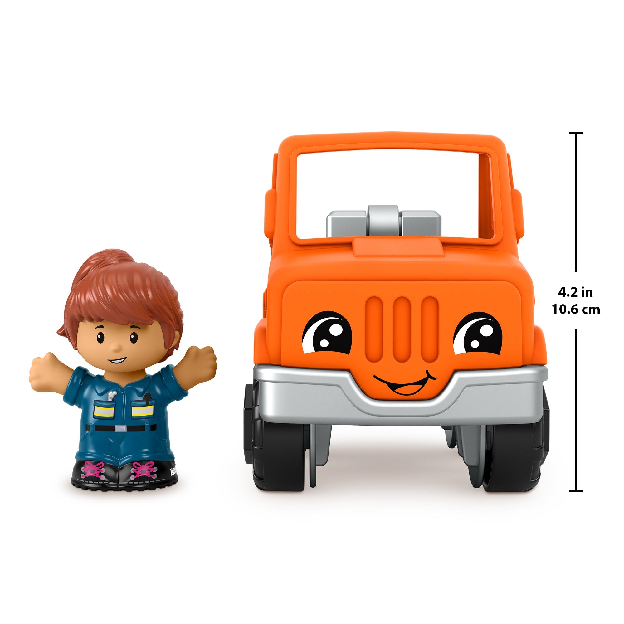 Fisher-Price Little People Help And Go Tow Truck & Figure Set For Toddlers. 2 Pieces - Image 14