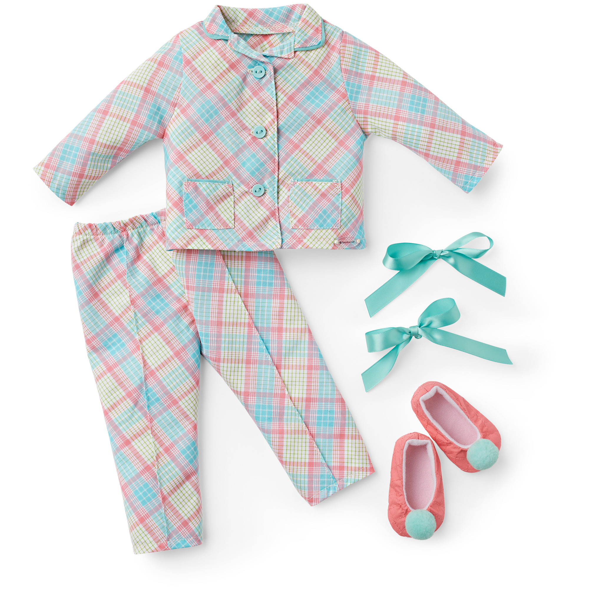 Melody's™ Plaid Pajamas for 18-inch Dolls (Historical Characters)
