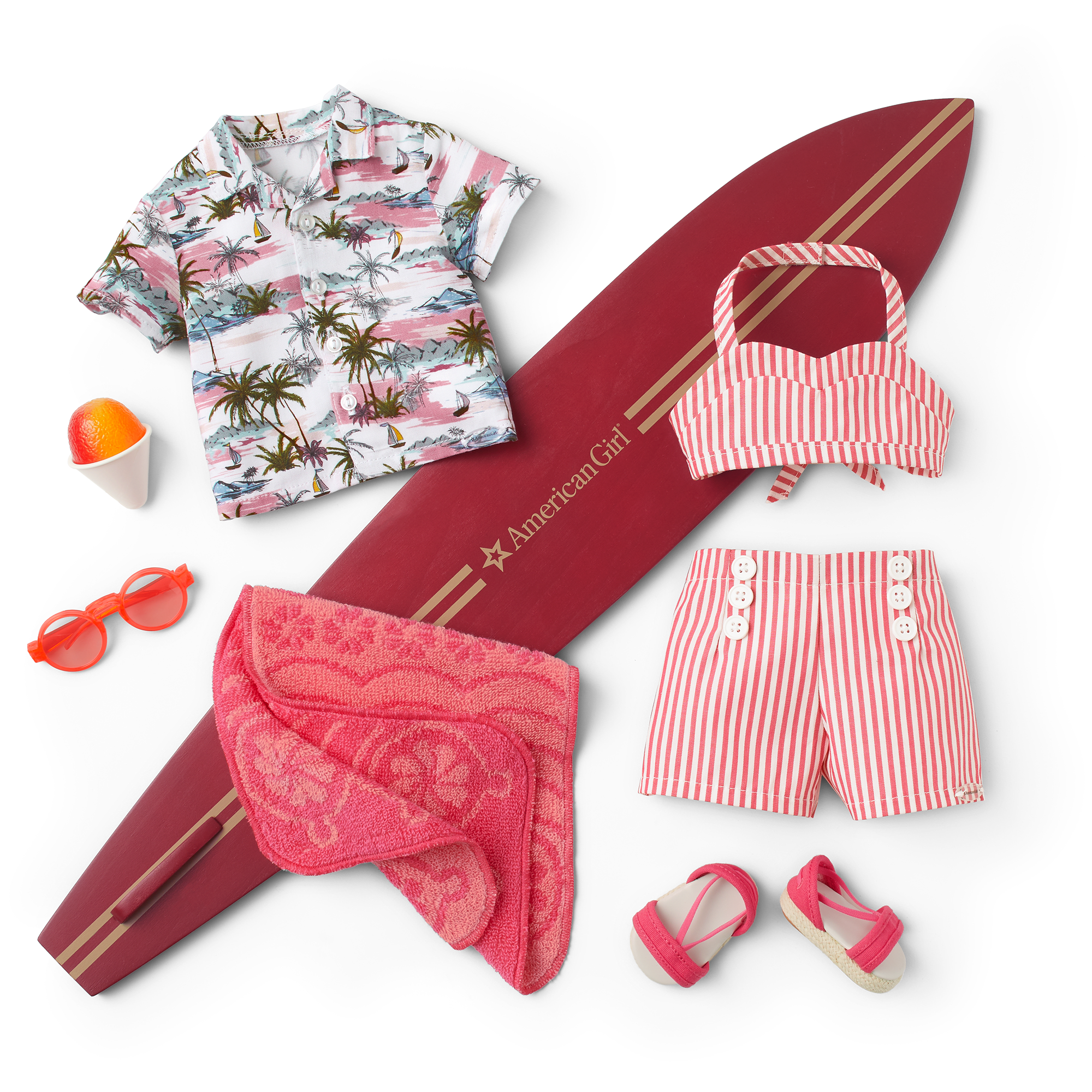 Nanea's™ Swimsuit & Beach Accessories for 18-inch Dolls (Historical Characters) - Image 2
