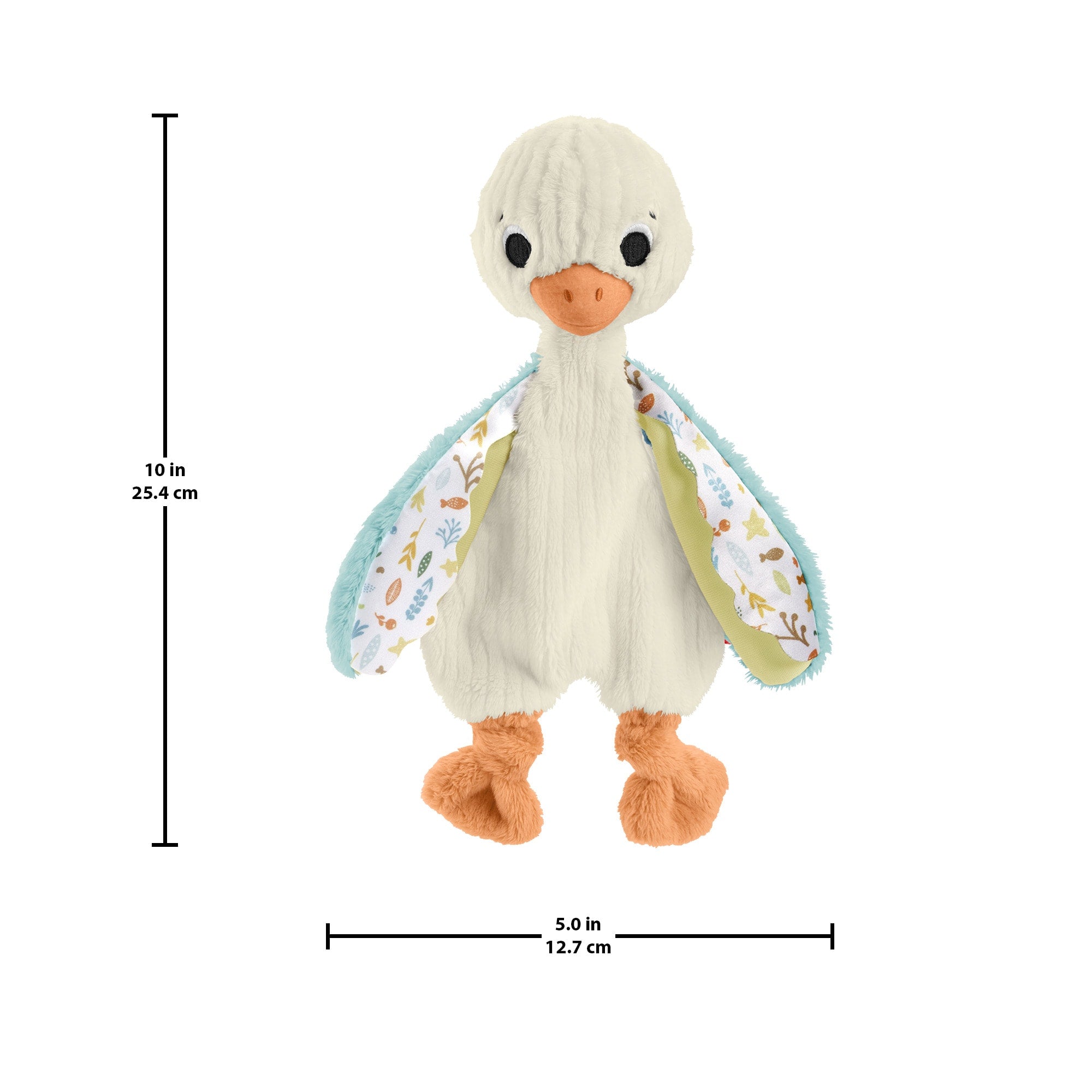 Fisher Price Snuggle Up Goose Baby Sensory Toy. Plush Toy With Jingles For Newborns - Image 6
