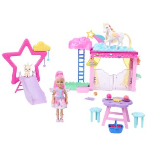 Barbie A Touch Of Magic Chelsea Doll Playset With Baby Pegasus. Winged Horse Toys