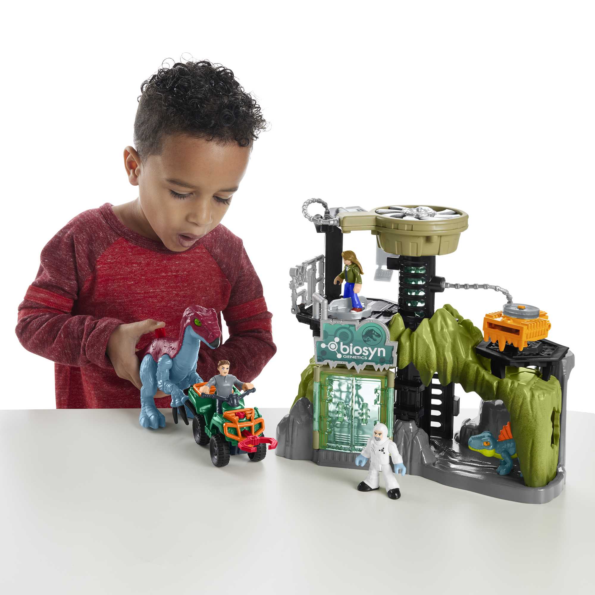 Imaginext Jurassic World Le Labo des Dinosaures. Figurines. 6 Élém. - Image 2