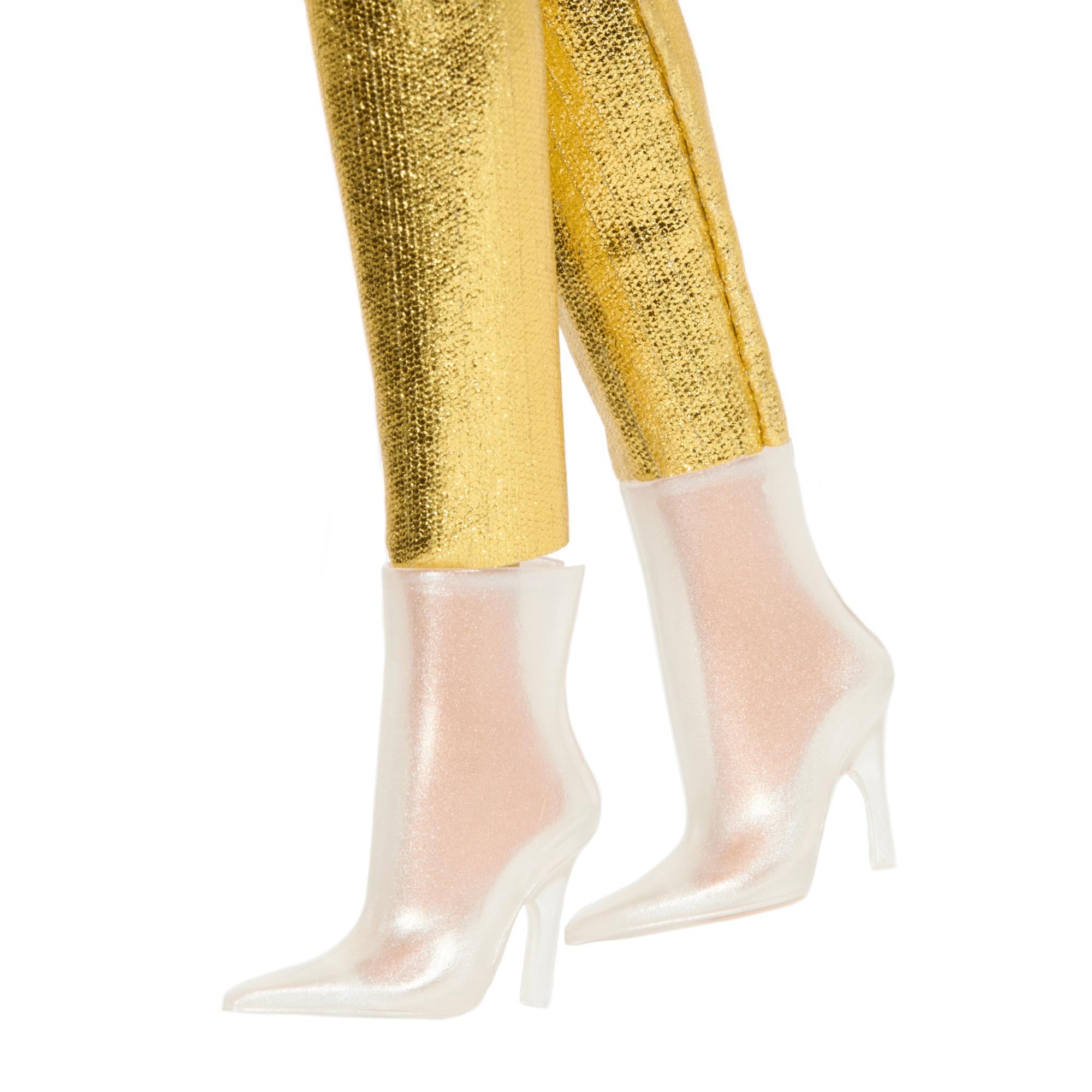 Barbie Fashionistas Doll #222. Petite With Blonde Wavy Hair. Golden Jumpsuit. 65th Anniversary - Image 3