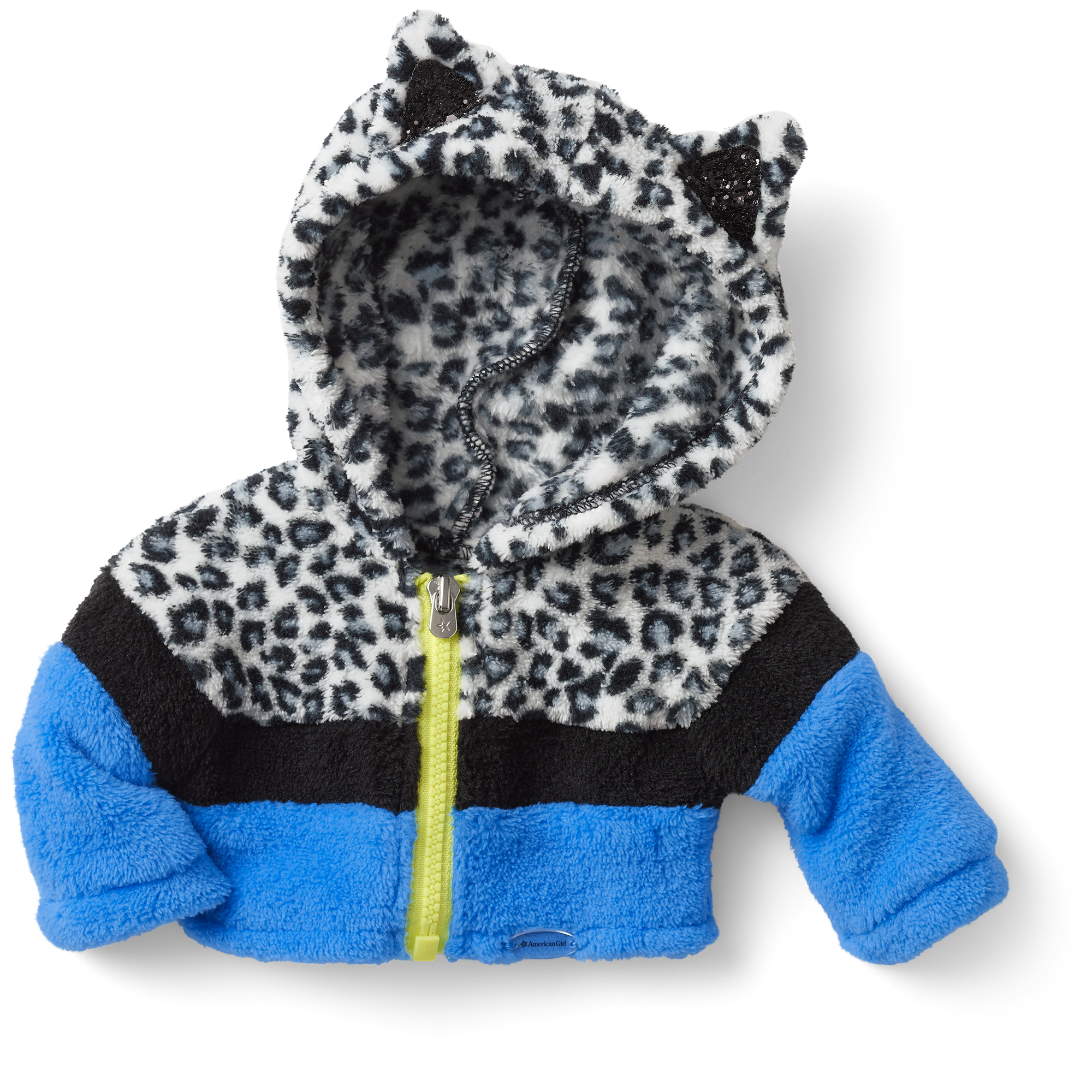 Snow Leopard Hoodie for 18-inch Dolls