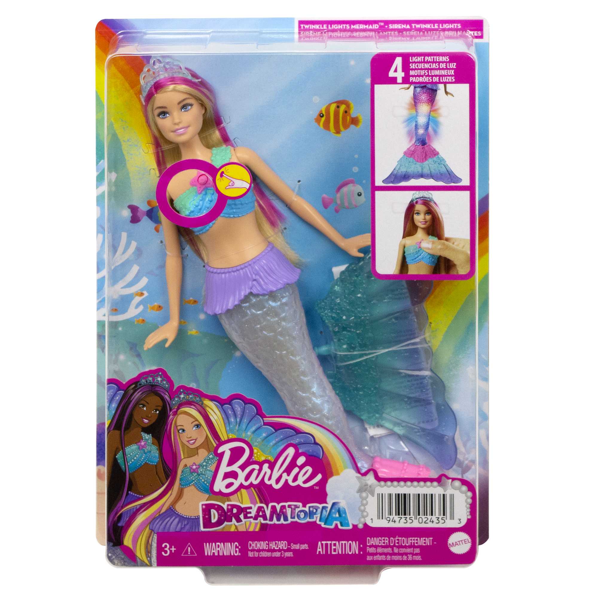Barbie Dreamtopia Twinkle Lights Mermaid Doll - Image 6