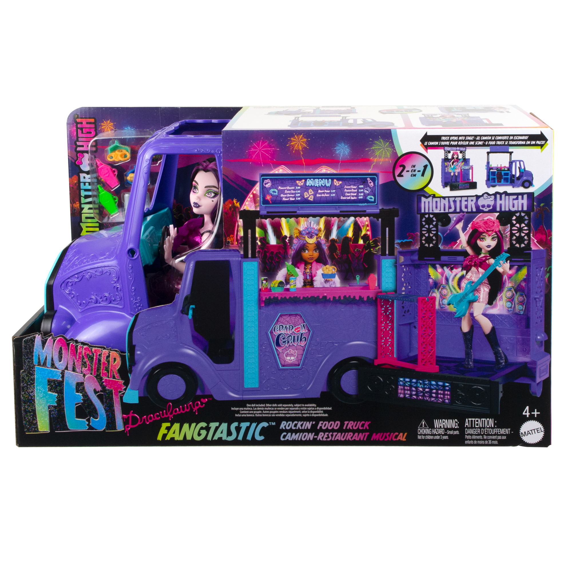 Monster High-Tour Bus Rock Sang-Sationnel-Coffret Avec Poupée et Bus - Image 4