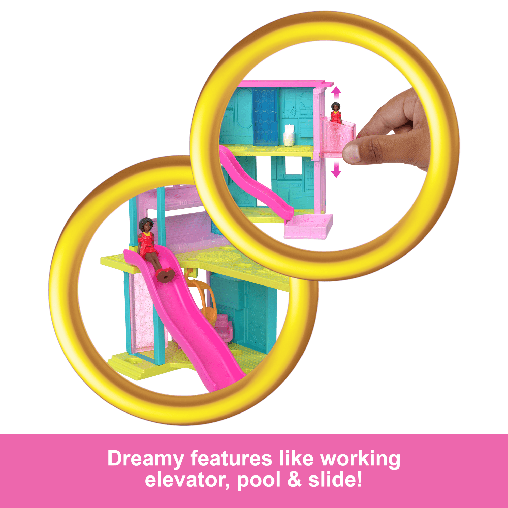 Barbie Mini Barbieland Doll House Playsets With 1.5-inch Doll. Furniture & Accessories - Image 3