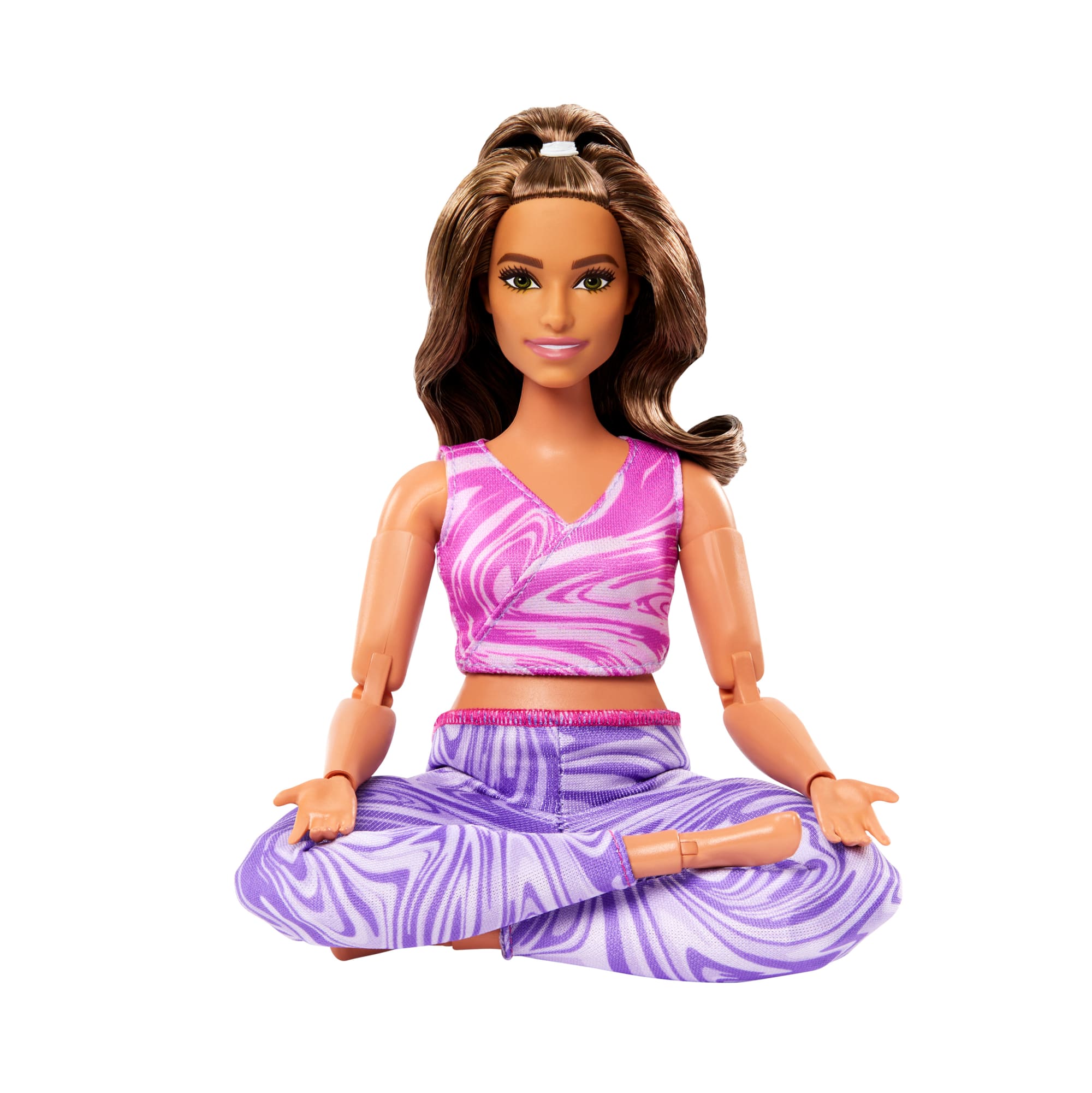 Barbie Made To Move Fashion Doll. Brunette With Curvy Body. Removable Top & Pants. 22 Bendable Joints - Image 4