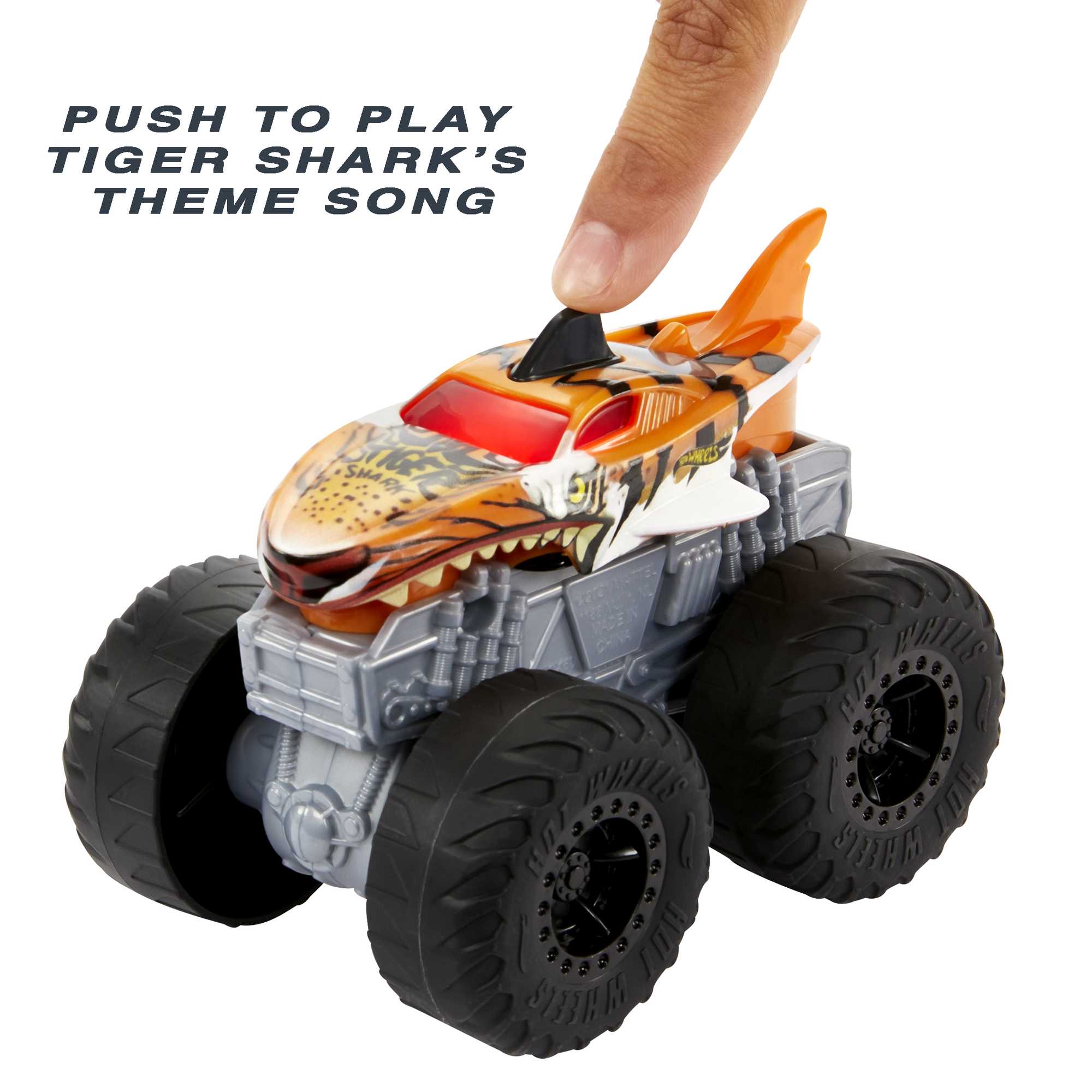 Hot Wheels Monster Trucks Roarin' Wreckers Tiger Shark - Image 5