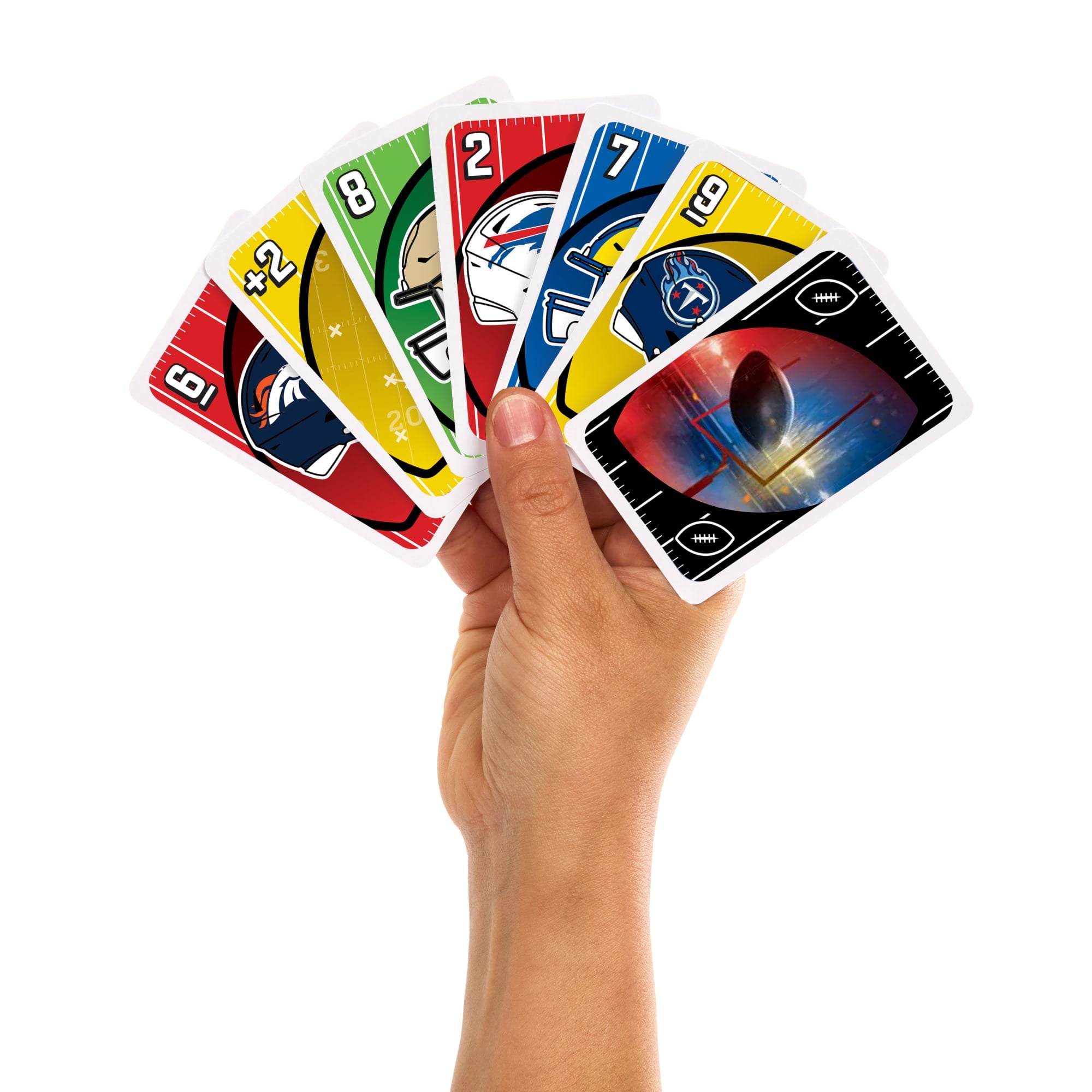 UNO NFL Card Game in Storage & Travel Tin For Kids. Adults & Family Night. Features All 32 NFL Teams - Image 2