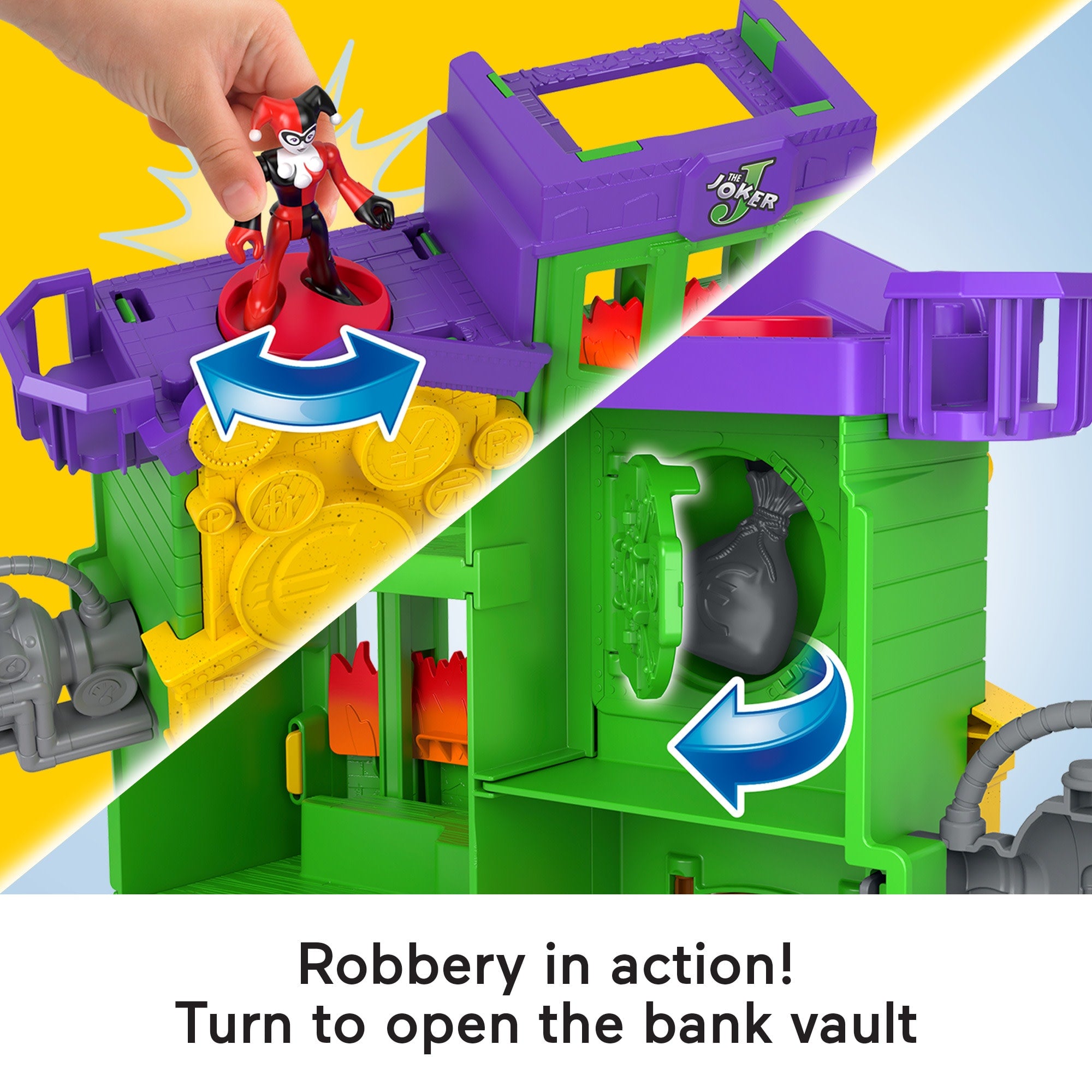 Imaginext DC Super Friends Crime Alley Playset With Batman & 4 Villain Figures - Image 3
