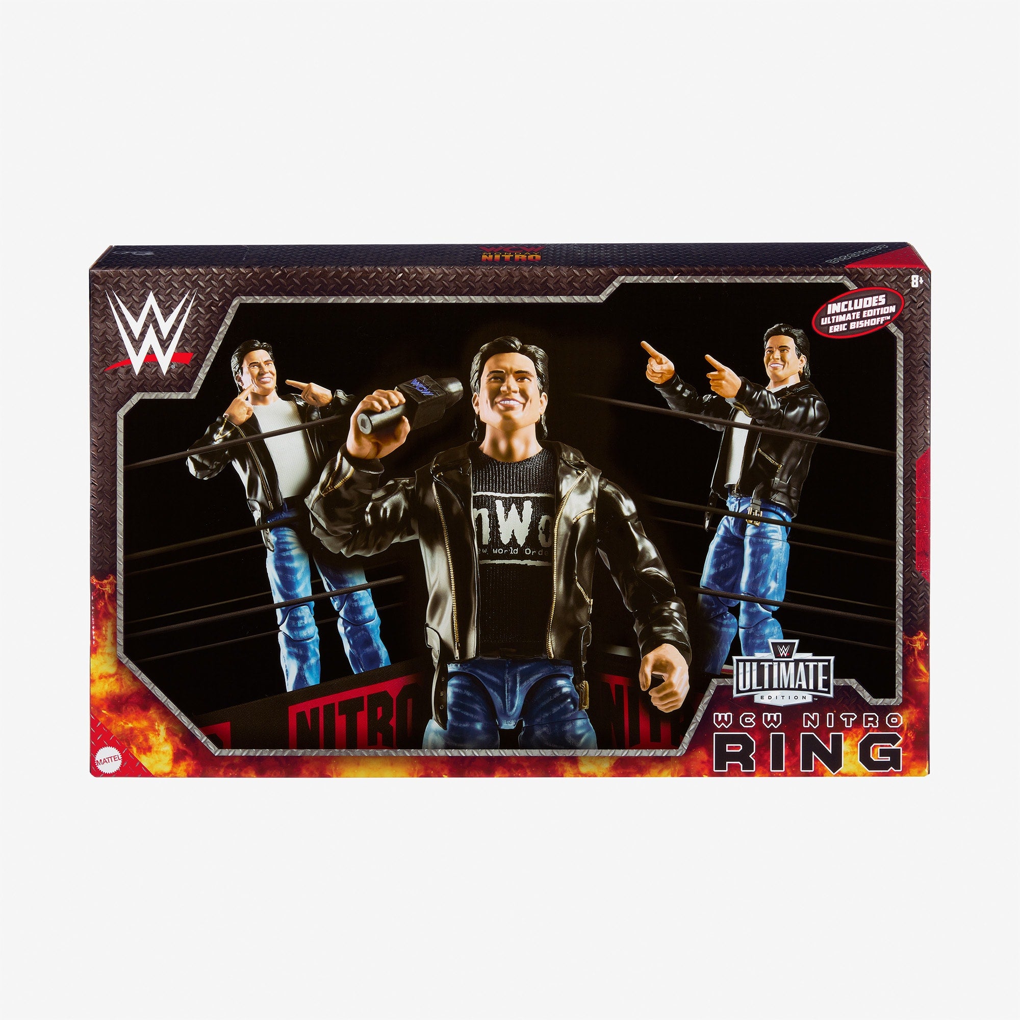 WWE Ultimate Edition WCW Monday Nitro Ring w/ Eric Bischoff - Image 9
