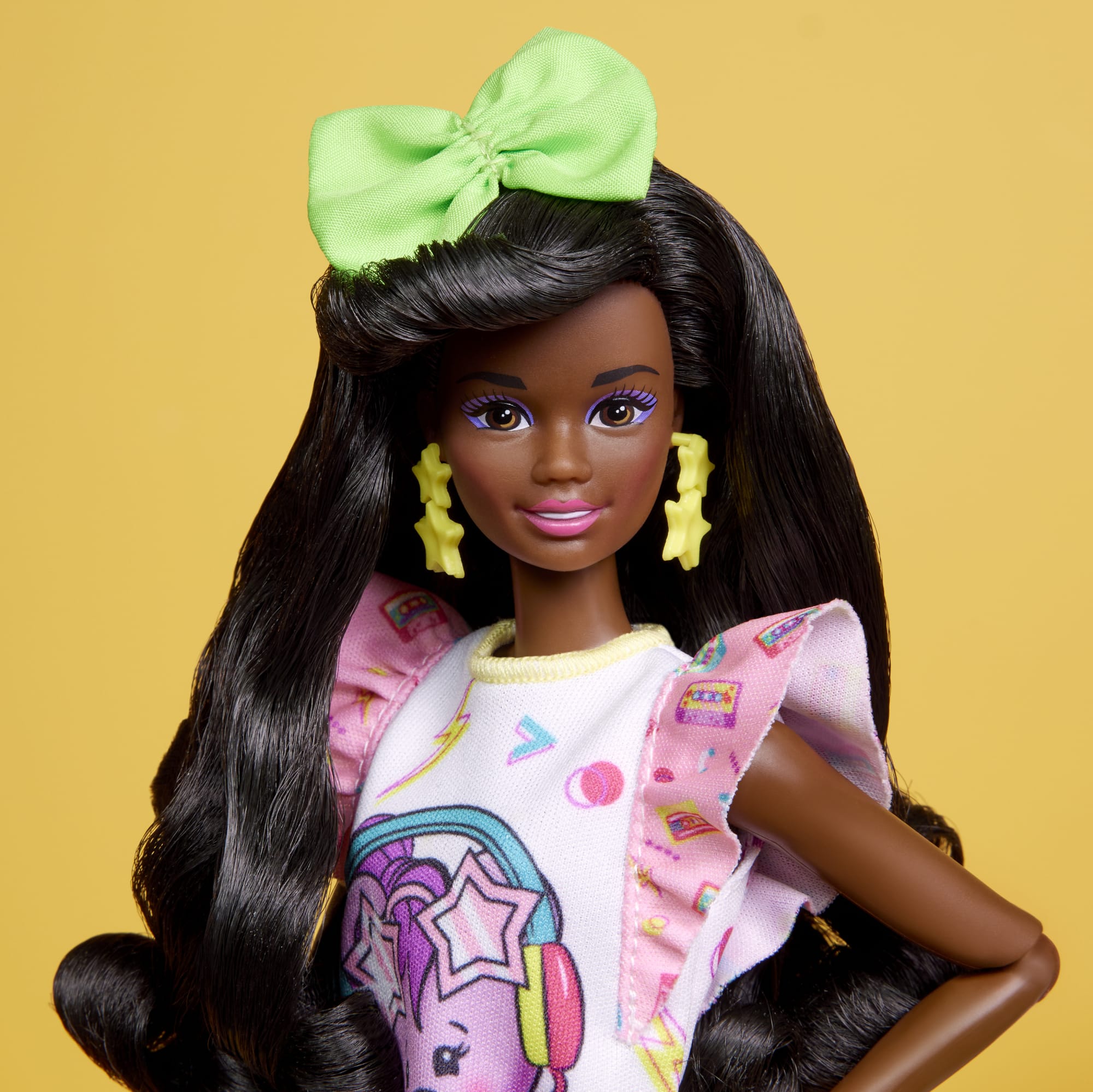 Barbie Doll. Curly Black Hair. 80s Slumber Party. Barbie Rewind - Image 3
