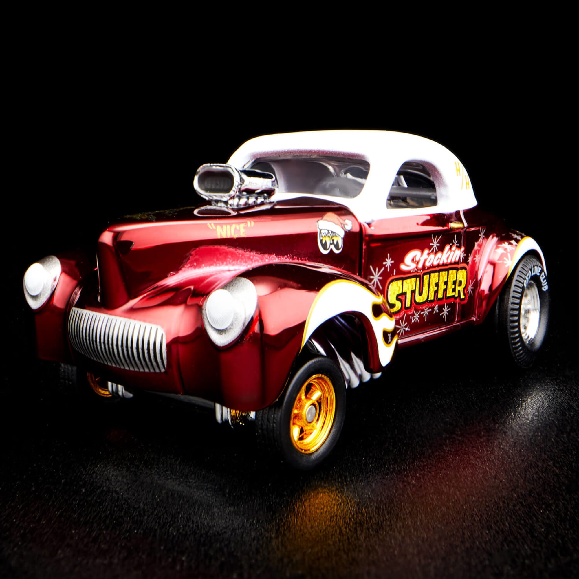 Hot Wheels RLC Exclusive '41 Willys Gasser Holiday Car