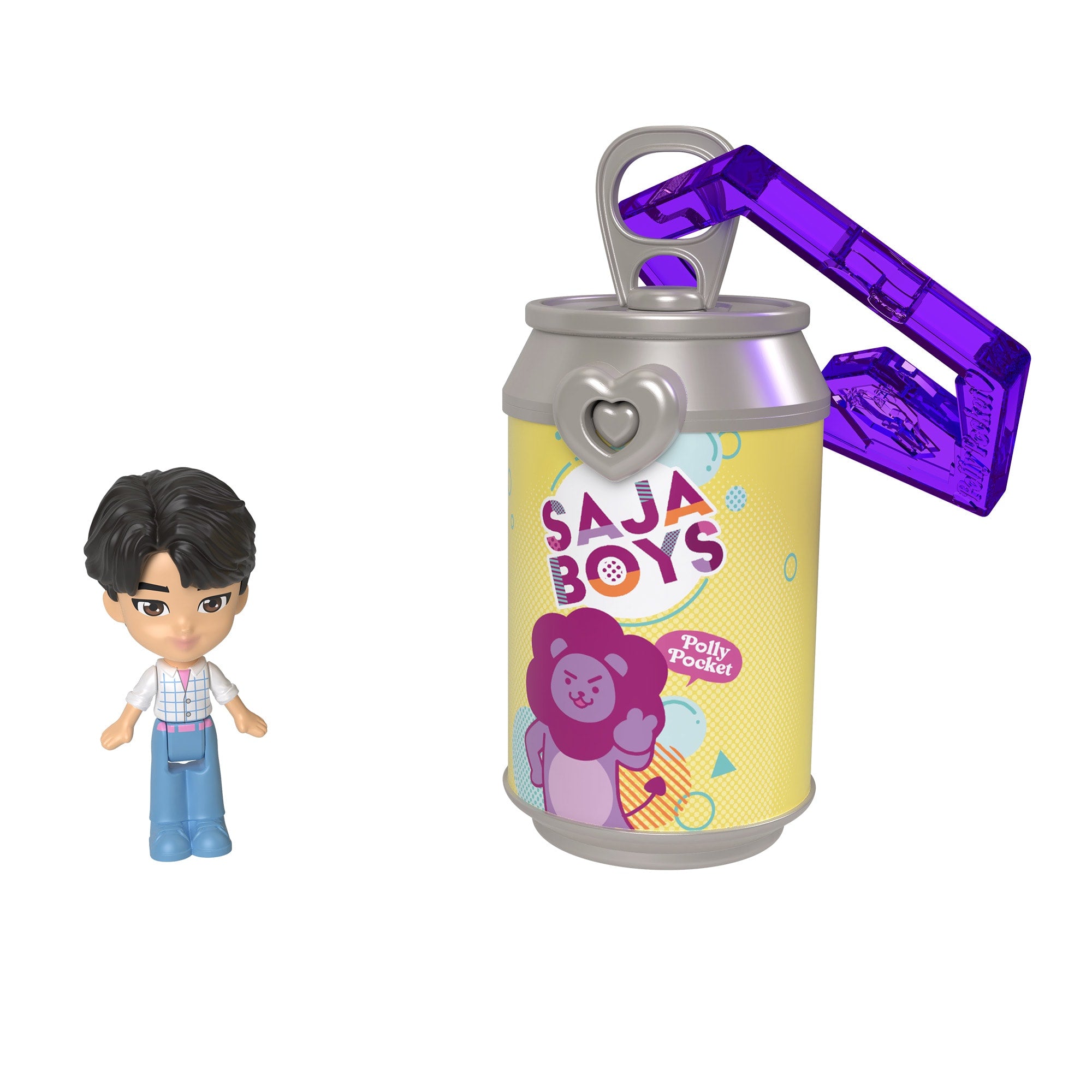 Polly Pocket x KPop Demon Hunters Saja Boys 5-Pack - Image 4