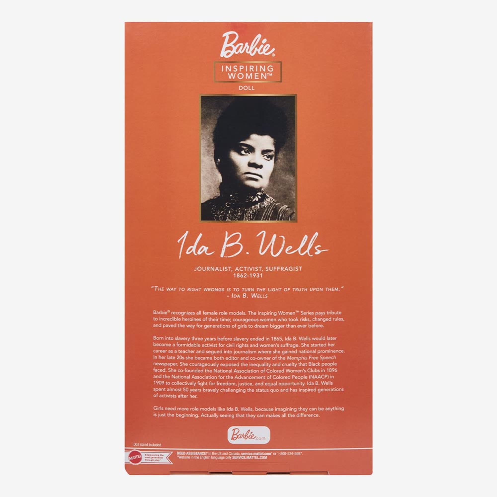 Ida B. Wells Barbie Inspiring Women Doll - Image 10