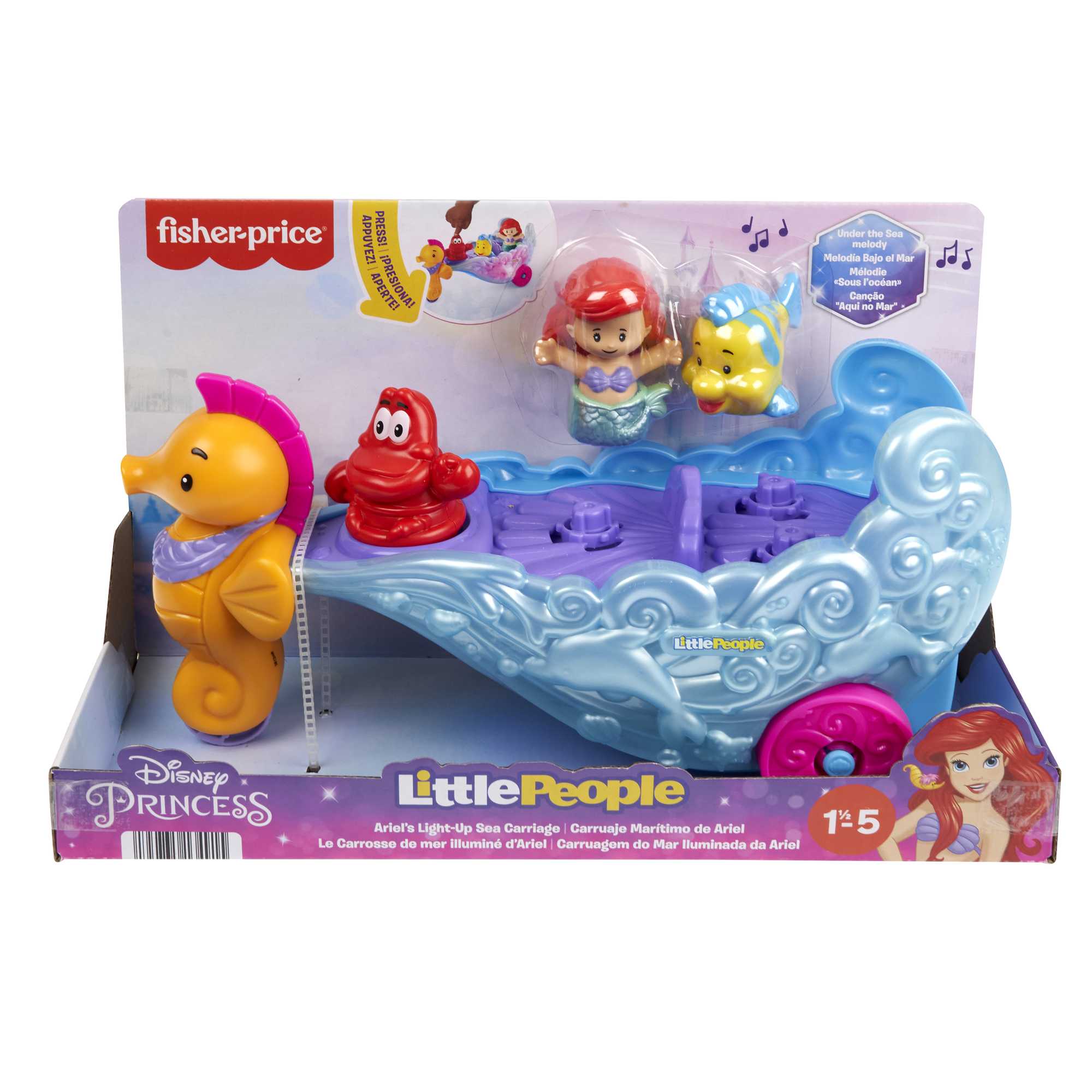 Disney-Calèche de La Mer Lumineuse D'Ariel-Jouet Musical Little People - Image 6