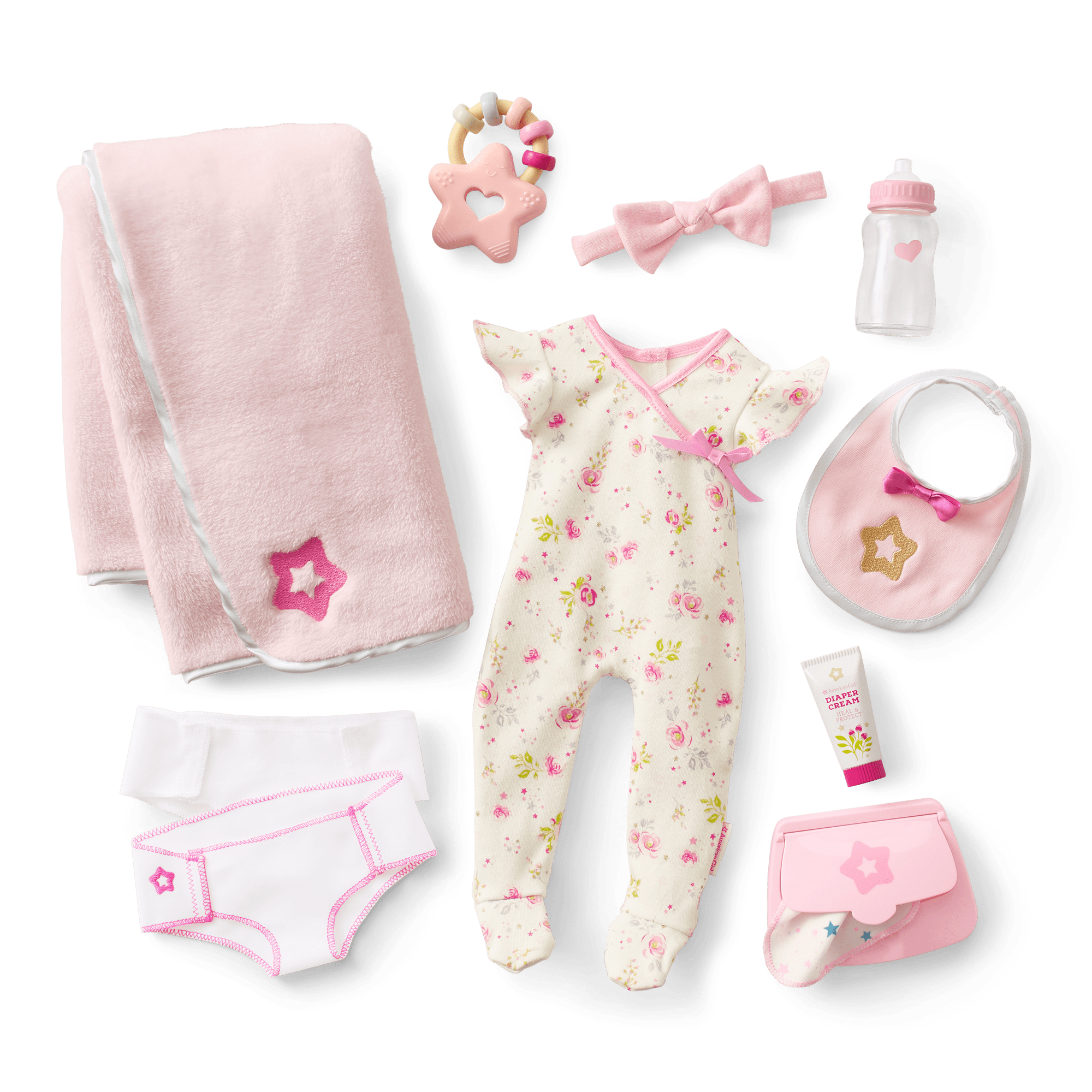 Bitty Baby® Doll #6 with red hair Care & Play Set - Image 2