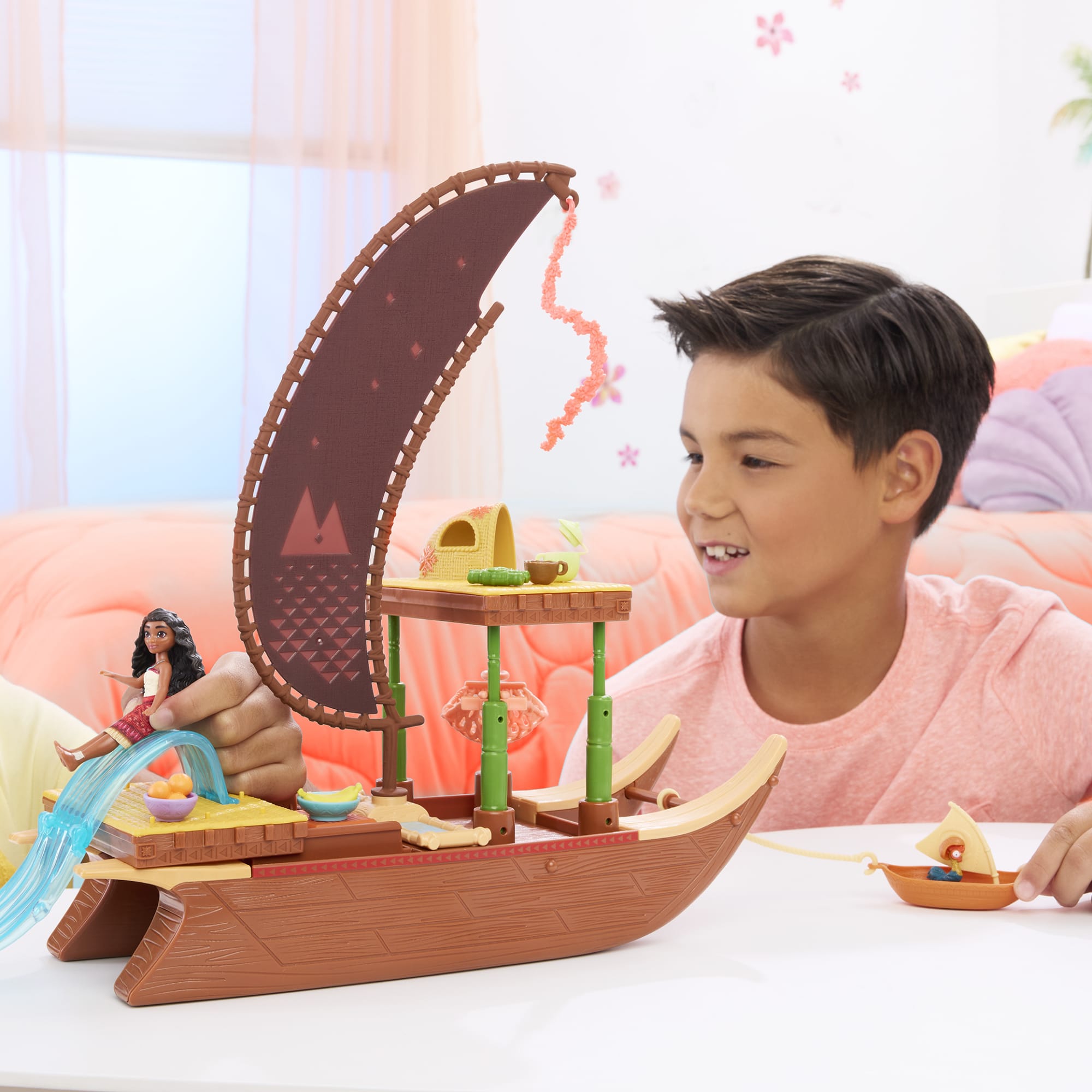 Moana 2 Set de Juego Bote de Aventuras con Mini Muñeca y Accesorios - Image 2