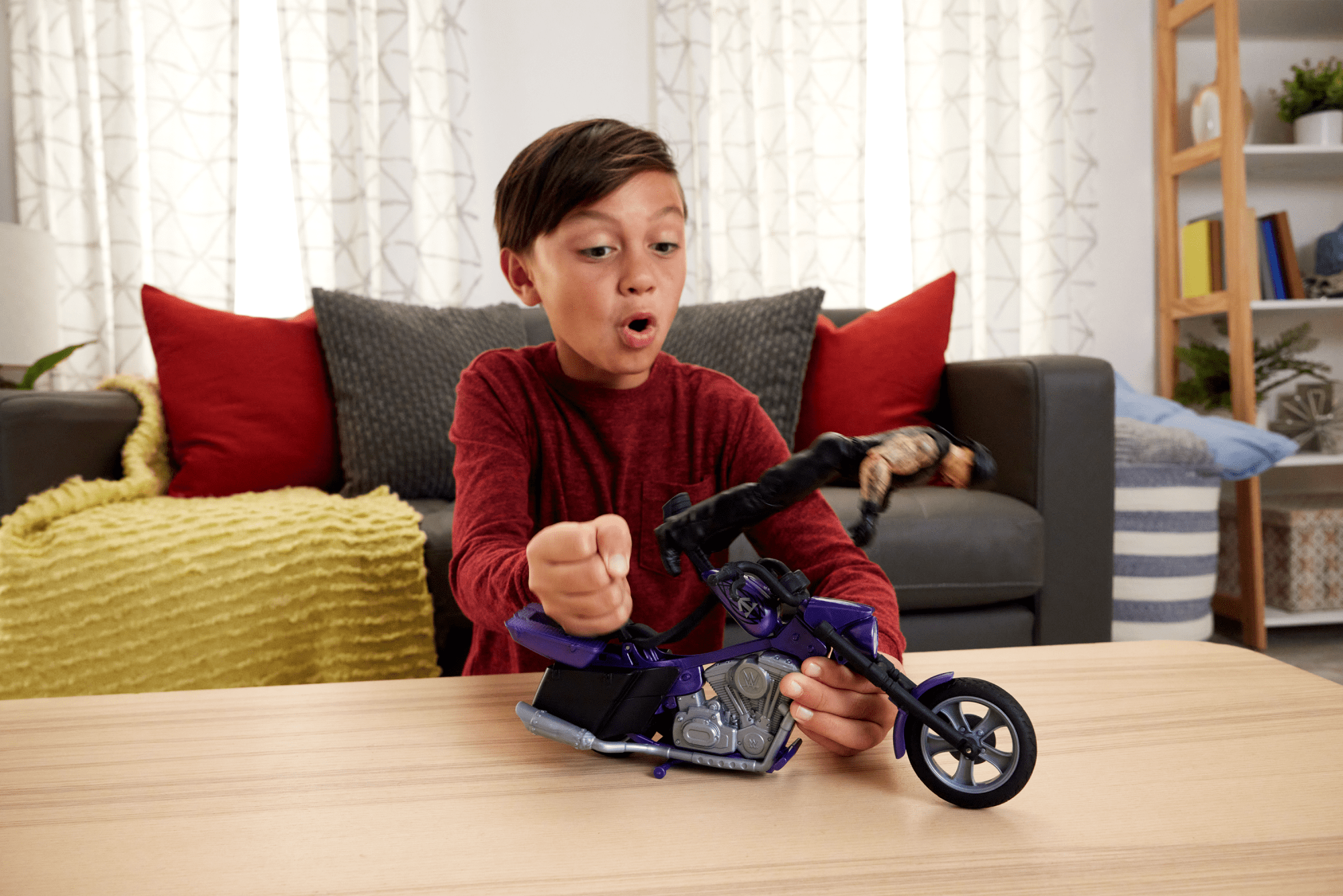 WWE Wrekkin' Slamcycle Vehicle & Undertaker Action Figure. Toy Morotcycle With Breakaway Parts - Image 2